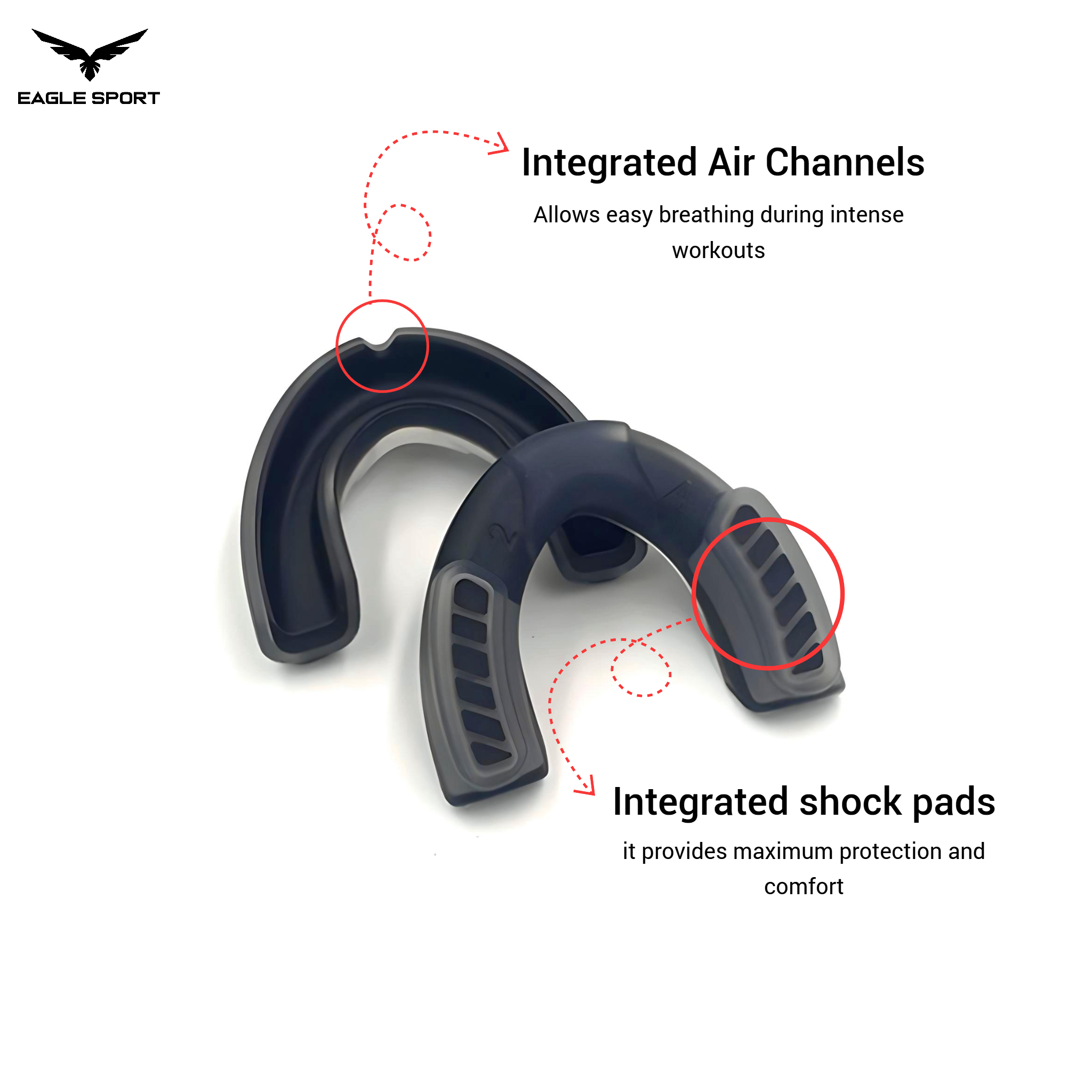 واقي الفم BADBOY متعدد الرياضات – حماية احترافية للأسنان والفك
BADBOY Multi-Sport Mouthguard – Professional Teeth & Jaw Protection