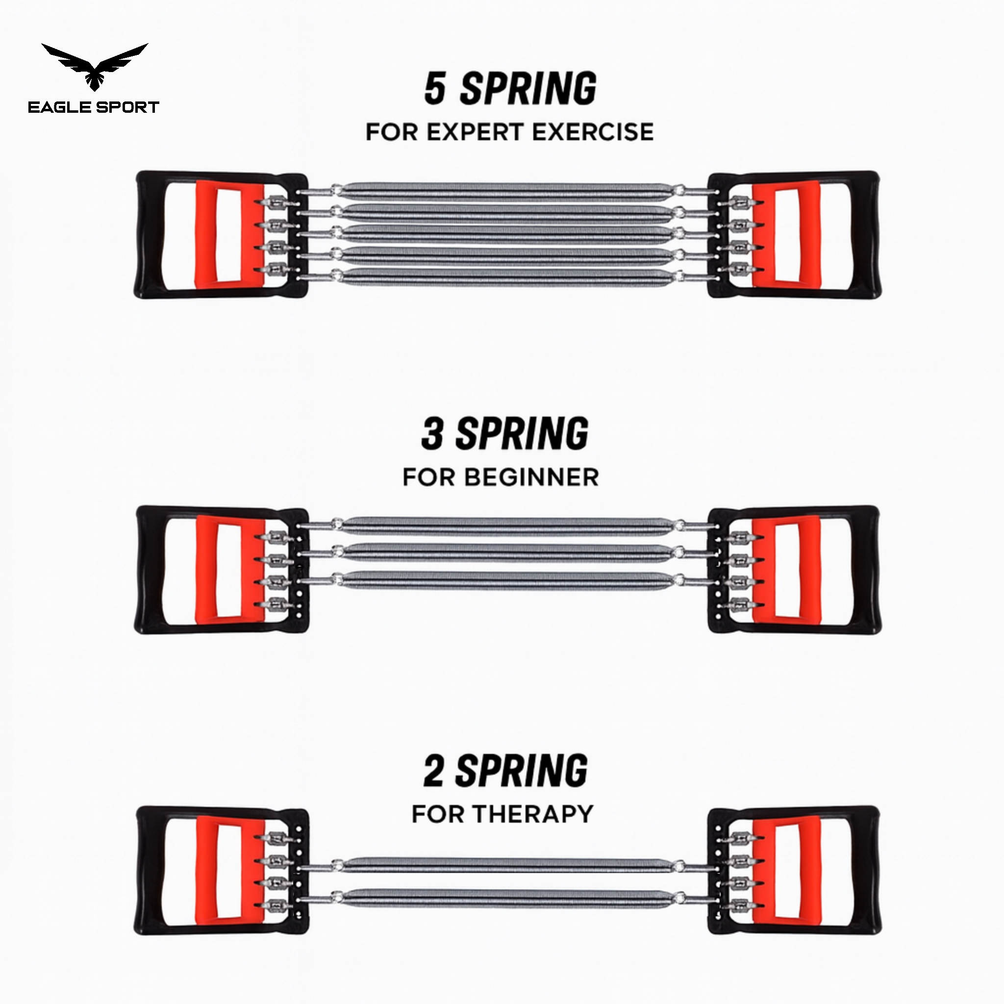  Chest Expander – 2 in 1 | 5-Spring Resistance Trainer
 جهاز شد الصدر والذراع 2 في 1 – 5 زنبرك مقاومة