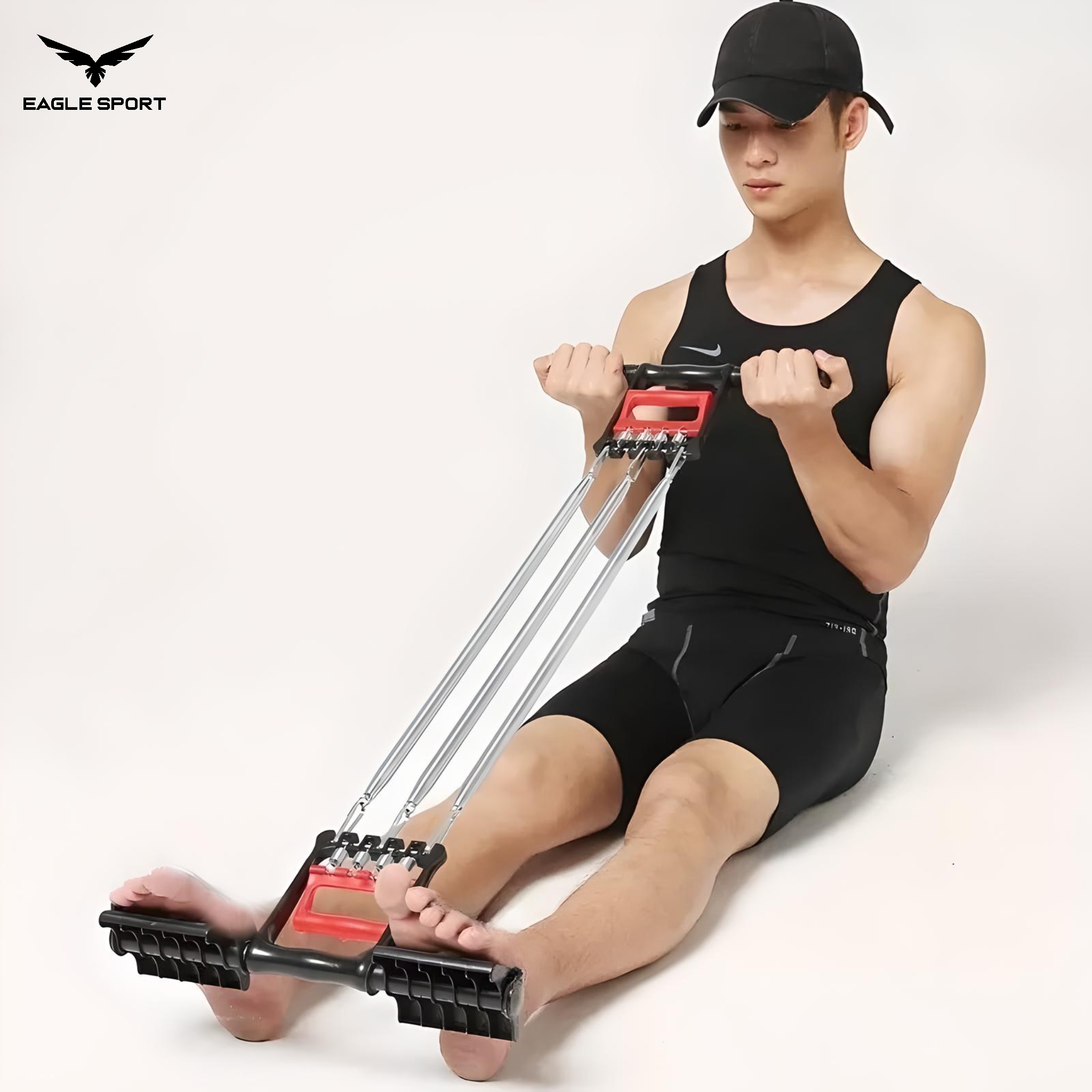 جهاز شد الصدر والذراع والبطن 3 في 1 – 5 زنبرك مقاومة
 Chest Expander – 3 in 1 | 5-Spring Resistance Trainer