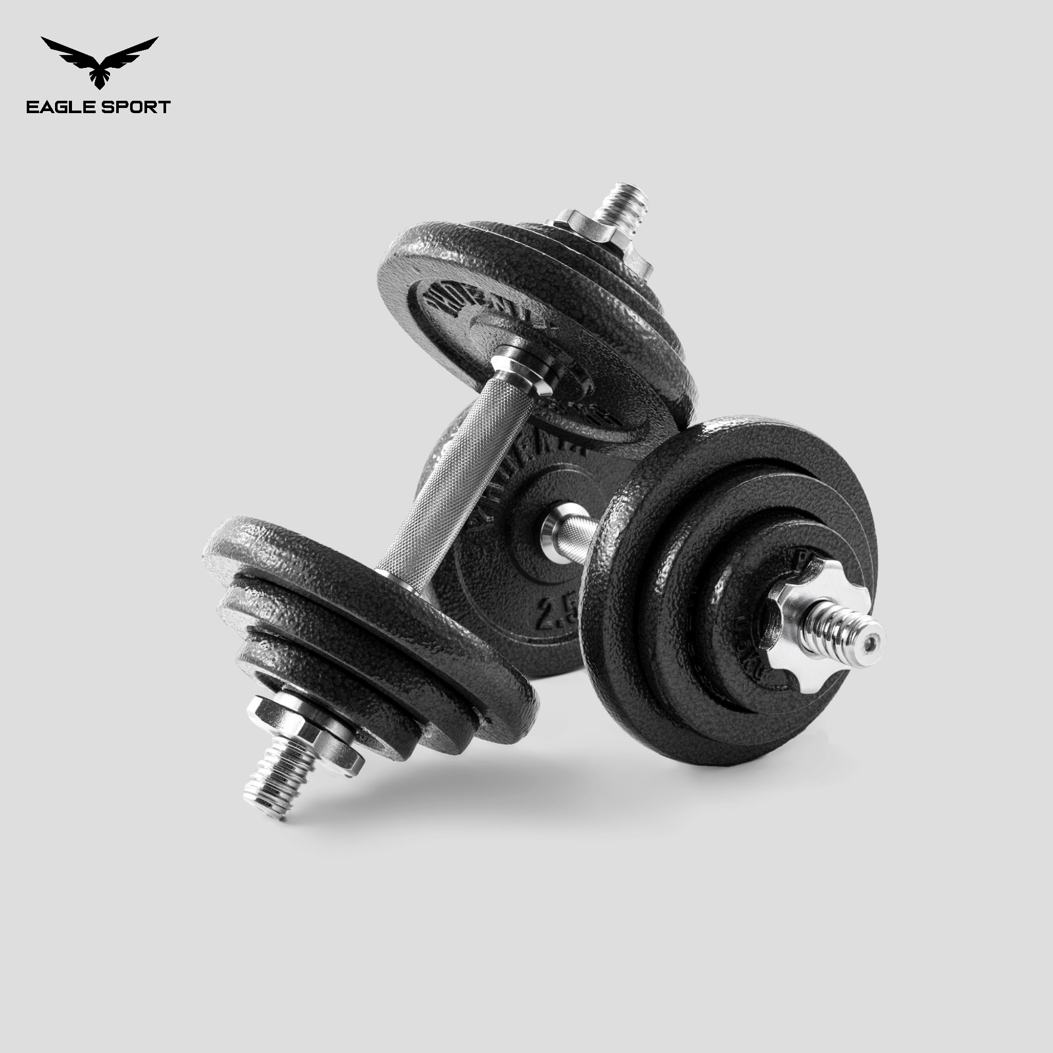 بار دمبل كروم 35 سم مع أقفال تثبيت (قطعتان)
Chrome Dumbbell Bars 35 cm with Spin Lock Collars (Pair)