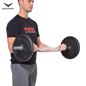 EZ Curl Barbell 120cm Chrome with Spin Lock Collars – Multiple Grips & Better Control
بار متعرّج (بار أعوج) كروم بطول 120 سم مع أقفال تثبيت – قبضات متعددة وتحكم أفضل