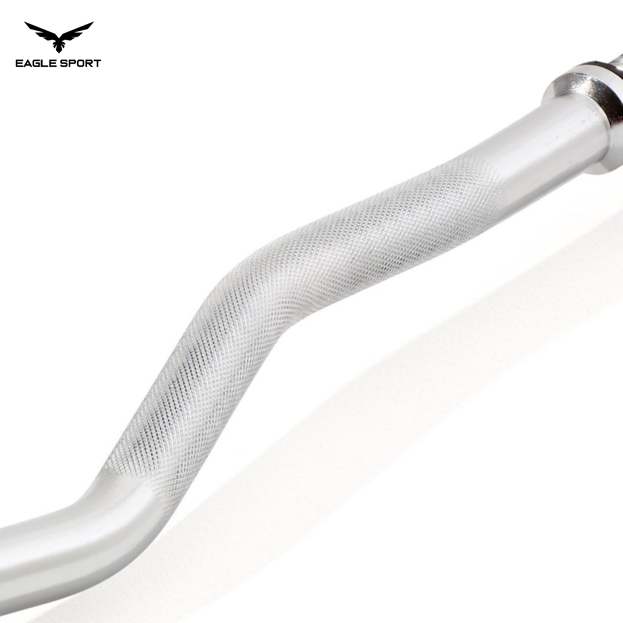 EZ Curl Barbell 120cm Chrome with Spin Lock Collars – Multiple Grips & Better Control
بار متعرّج (بار أعوج) كروم بطول 120 سم مع أقفال تثبيت – قبضات متعددة وتحكم أفضل