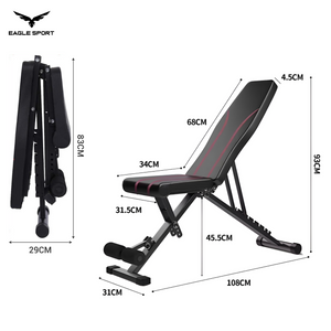 بنش تمارين منزلي متعدد الوضعيات قابل للطي وتحمّل حتى 180 كغ
Foldable Adjustable Home Workout Bench – Supports Up to 180 kg
