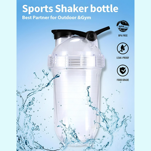 High-Quality Transparent Sports Shaker – 500ml
 شيكر رياضي شفاف بجودة ممتازة – سعة 500 مل