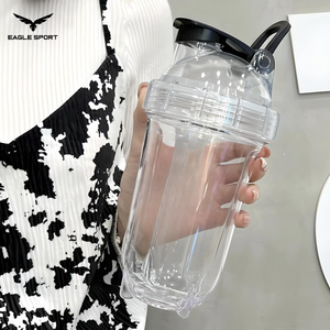 High-Quality Transparent Sports Shaker – 500ml
 شيكر رياضي شفاف بجودة ممتازة – سعة 500 مل