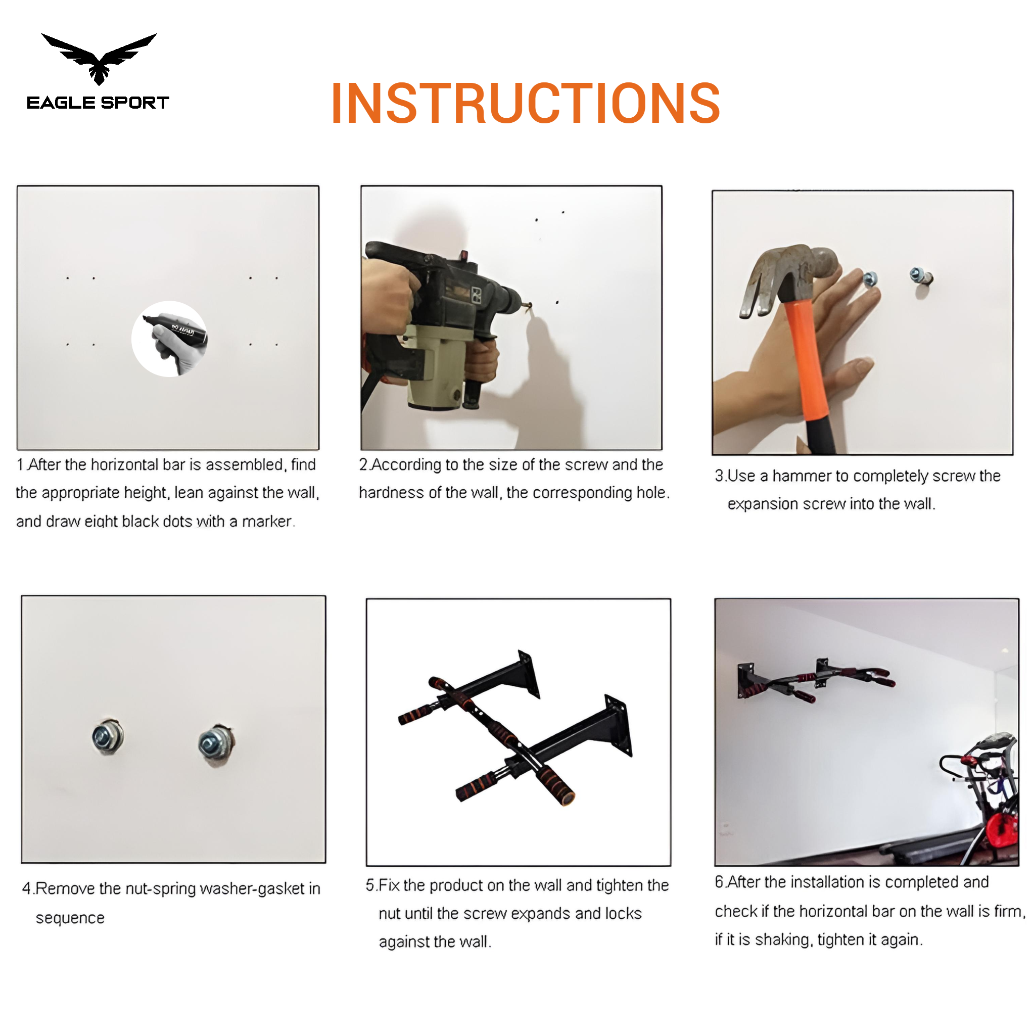 عقلة حائط ايرون جيم IRON GYM - أصلية
IRON GYM Wall Mounted Pull Up Bar – Original Heavy Duty