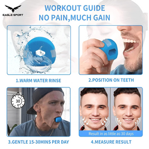 أداة تمارين الفك – مقاومة 45 باوند (قطعة واحدة)
Jaw & Face Exerciser (Jawline) – 45 lbs Resistance (Single Piece)