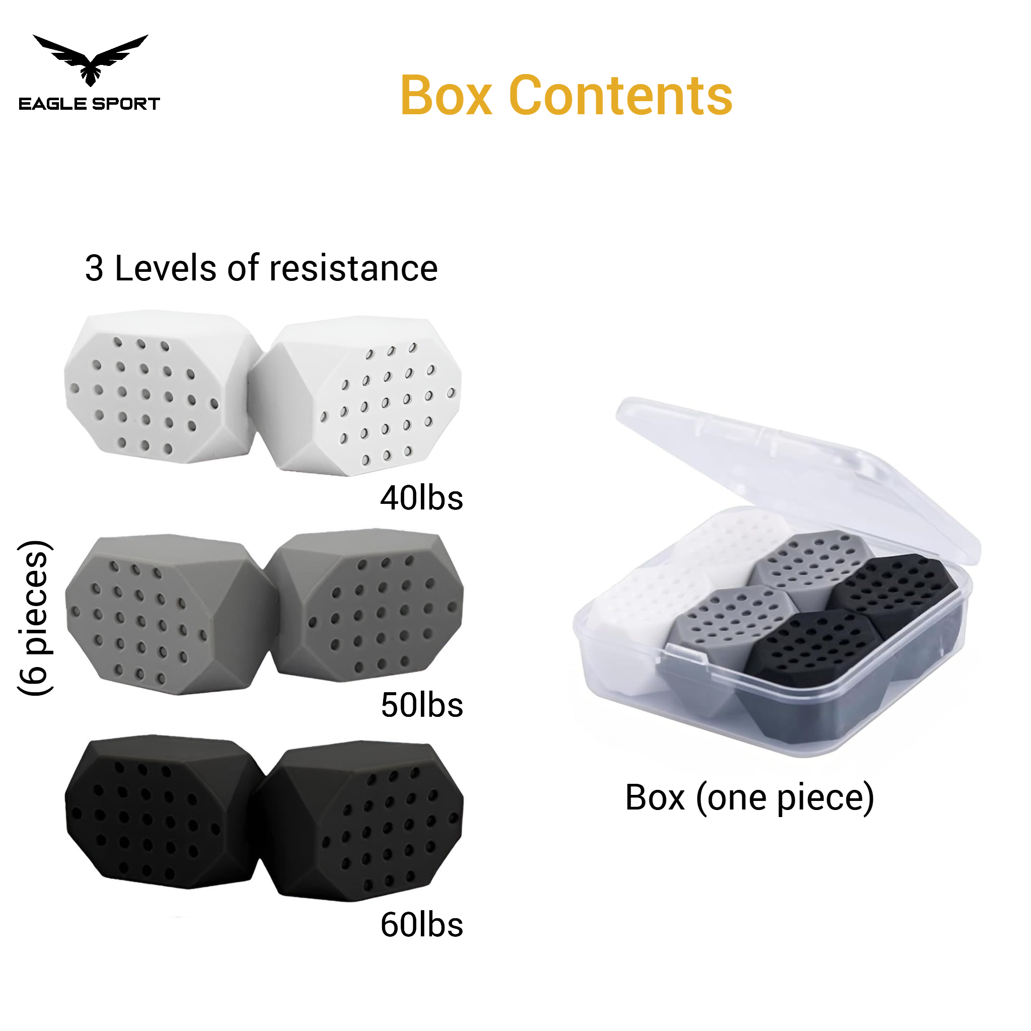 مجموعة تمارين الفك للأسنان الخلفية (الطواحين) – شكل مطوّر – 3 مستويات مقاومة (6 قطع)
Jawline Trainer for Back Teeth (Molars) – Advanced Shape – 3 Resistance Levels (6 Pieces)
