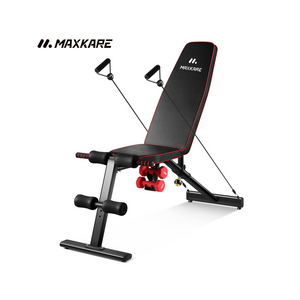 بنش تمارين احترافي متعدد الوضعيات مع حبال مقاومة ودامبلز – تحمّل حتى 360 كيلو | MAXKARE
MAXKARE Professional Adjustable Workout Bench with Dumbbells & Resistance Bands
