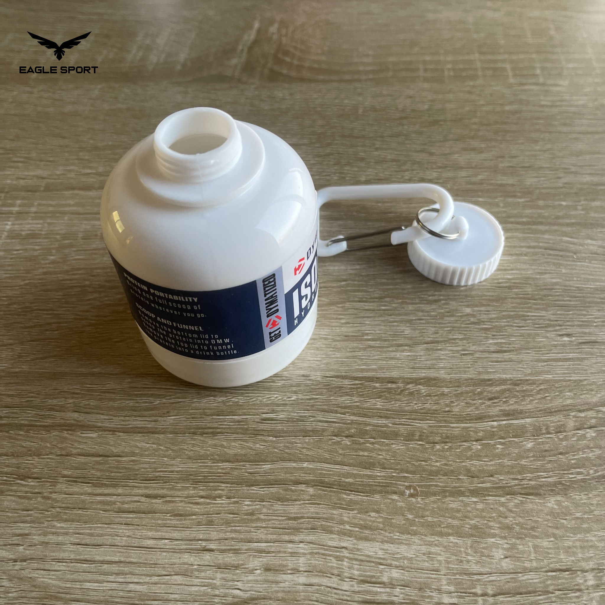علبة تخزين صغيرة للمكملات – تصميم عبوة بروتين
 Mini Supplement Storage Container – Protein Jar Style