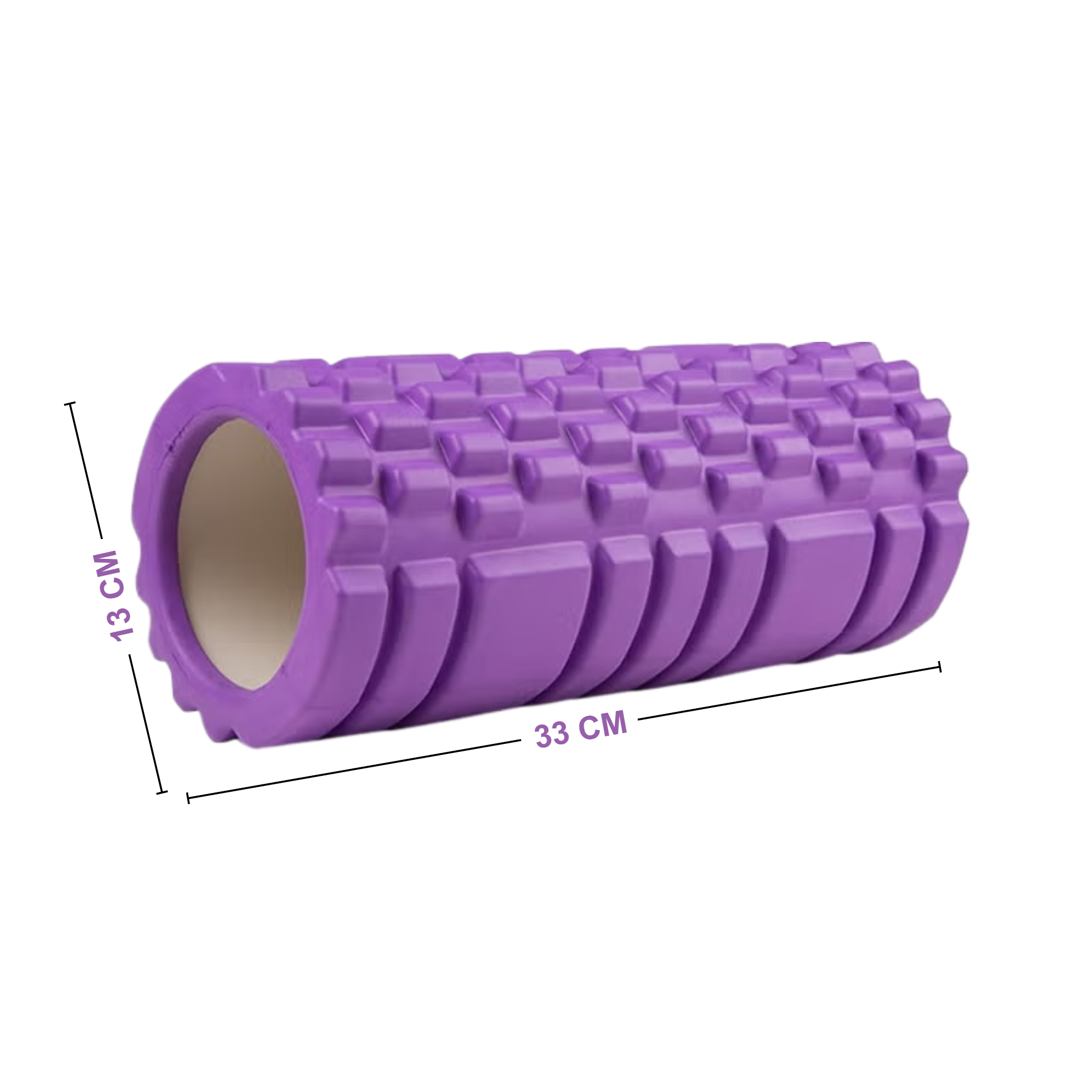رول فوم محفّز متعدد الكثافة – 33 سم
 Multi-Zone Trigger Foam Roller – 33cm