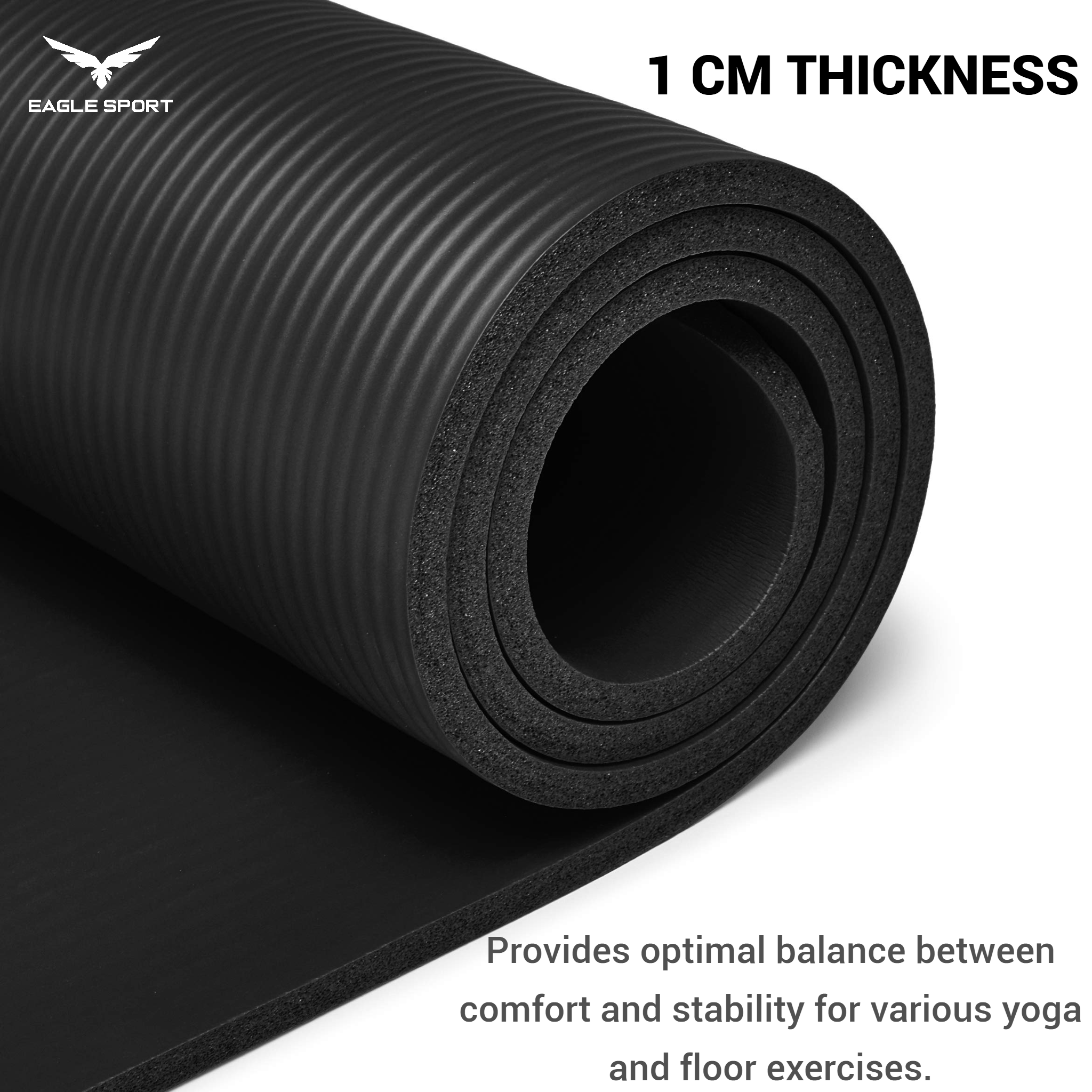 فرشة يوغا من مادة الـ NBR الماصة للصدمات – سماكة 1 سم
NBR Yoga Mat – Shock Absorbing & Non-Slip (Thickness 1 cm)