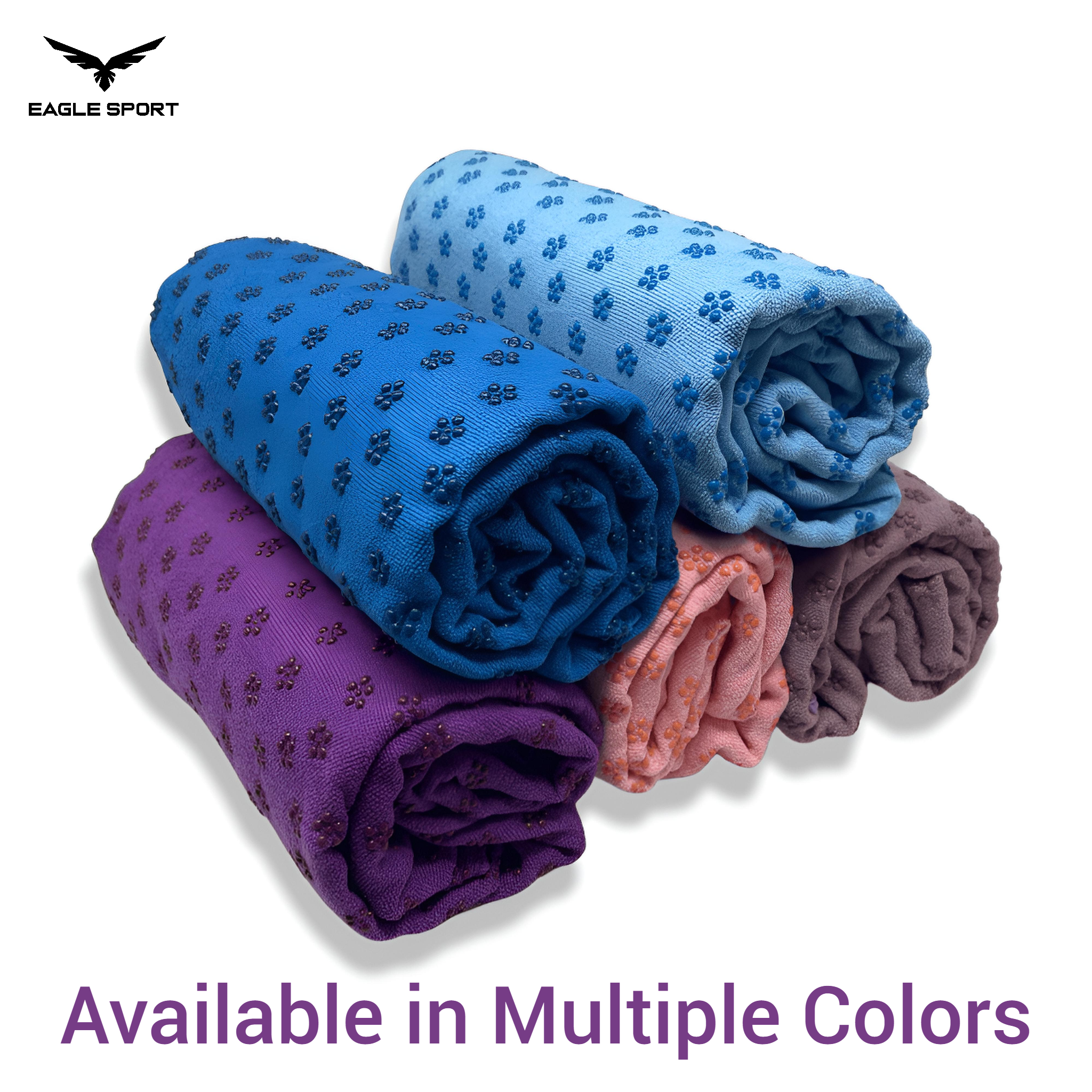 Non-Slip Yoga Towel (Mat Cover) with Mesh Carry Bag
منشفة يوغا (غطاء فرشة اليوغا) مانعة للانزلاق مع حقيبة حمل