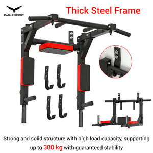 Original Wall Mounted Pull Up & Dip Bar – Multi-Functional, Heavy Duty
عقلة حائط ومتوازي أصلية – متعددة الاستخدامات بجودة عالية التحمل
