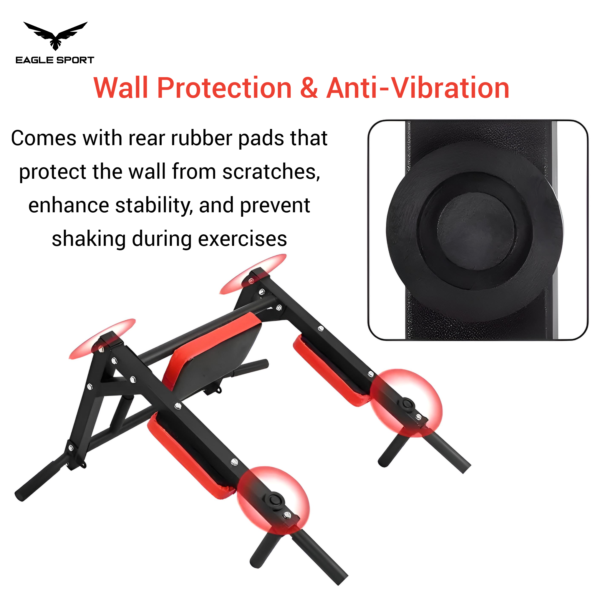 Original Wall Mounted Pull Up & Dip Bar – Multi-Functional, Heavy Duty
عقلة حائط ومتوازي أصلية – متعددة الاستخدامات بجودة عالية التحمل