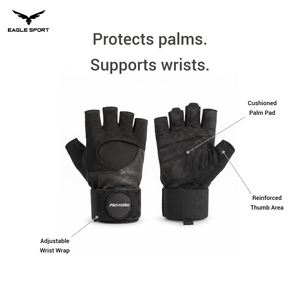 EAGLE-SPORT-JO-PRO-FORM Weightlifting Gloves for Men with Wrist Support – Stronger Grip & Better Protection
قفازات رفع الأثقال PRO-FORM للشباب (رجال) مع دعم للمعصم – ثبات، حماية وتحكم أقوى
