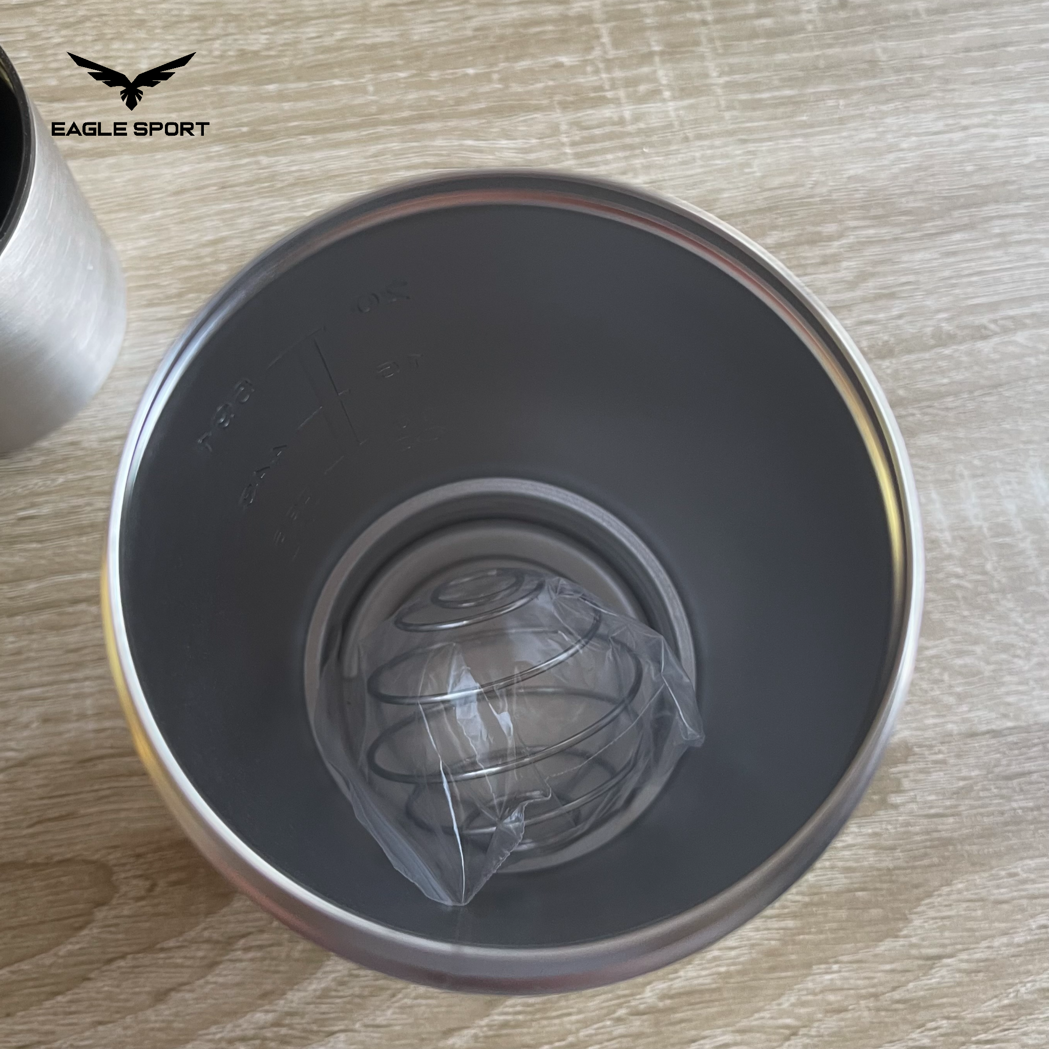 شيكر احترافي ستانلس ستيل – سعة 591 مل + حافظة 200 مل
Pro Stainless Steel Shaker – 591ml + 200ml Storage