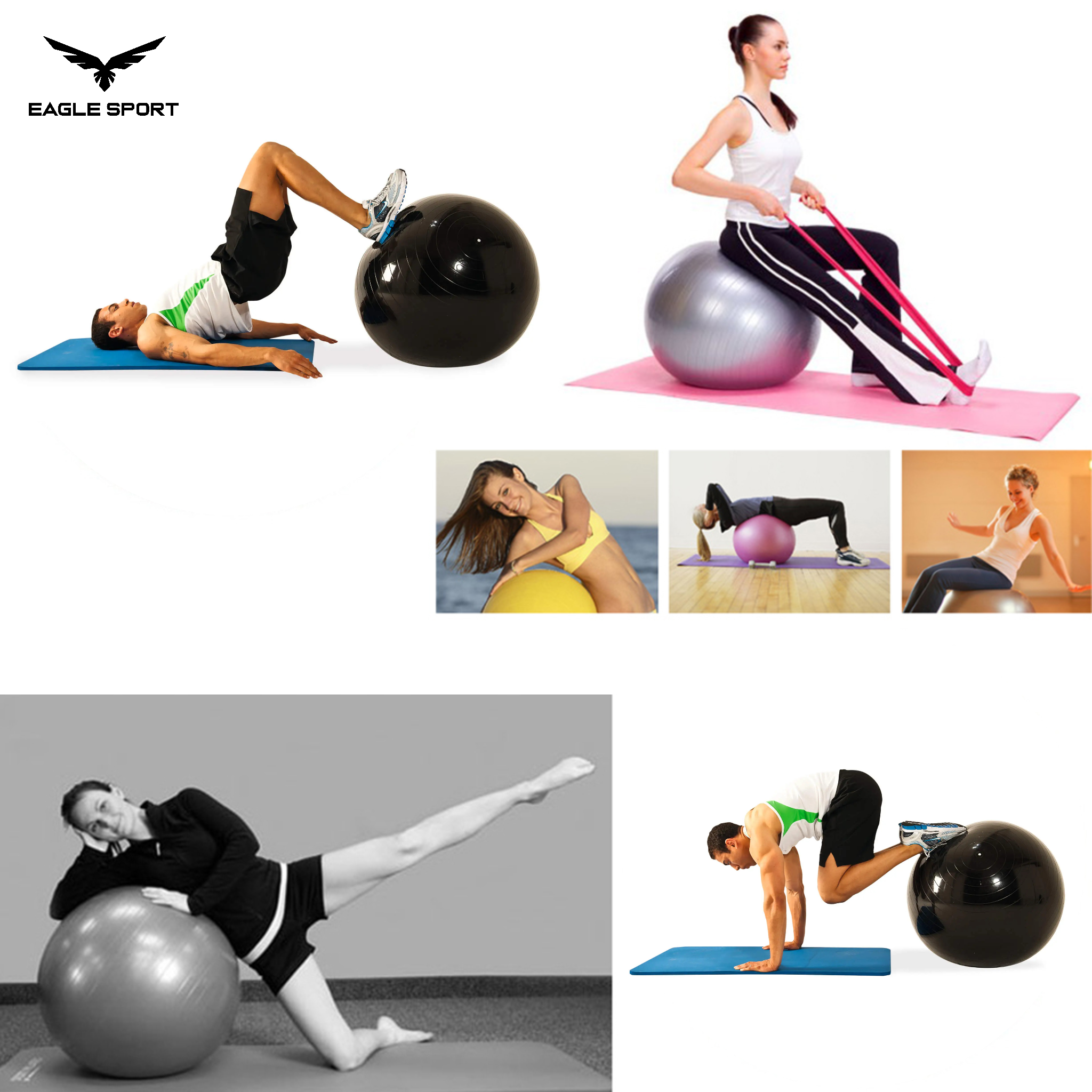 Professional Exercise & Yoga Ball with Pump – 75CM
كرة جيم ويوغا احترافية مع منفاخ – 75 سم