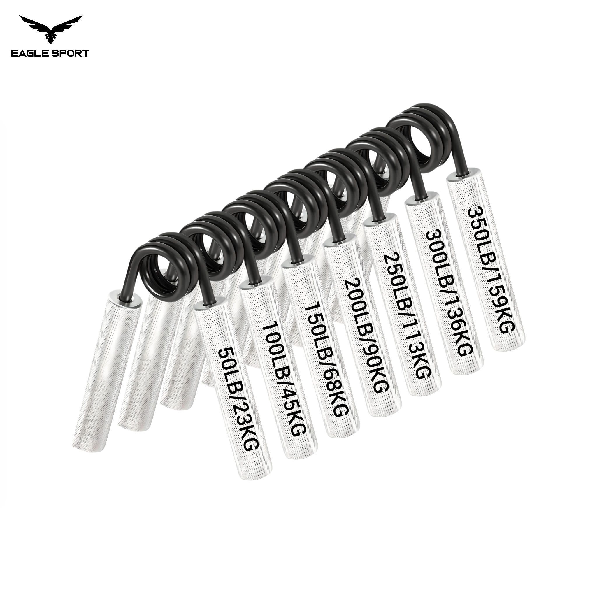 مقبض يد ستيل (هاند جريب) احترافي – 7 مستويات مقاومة (من 50 باوند حتى 350 باوند)
Professional Steel Hand Grip – 7 Resistance Levels (50LB to 350LB)