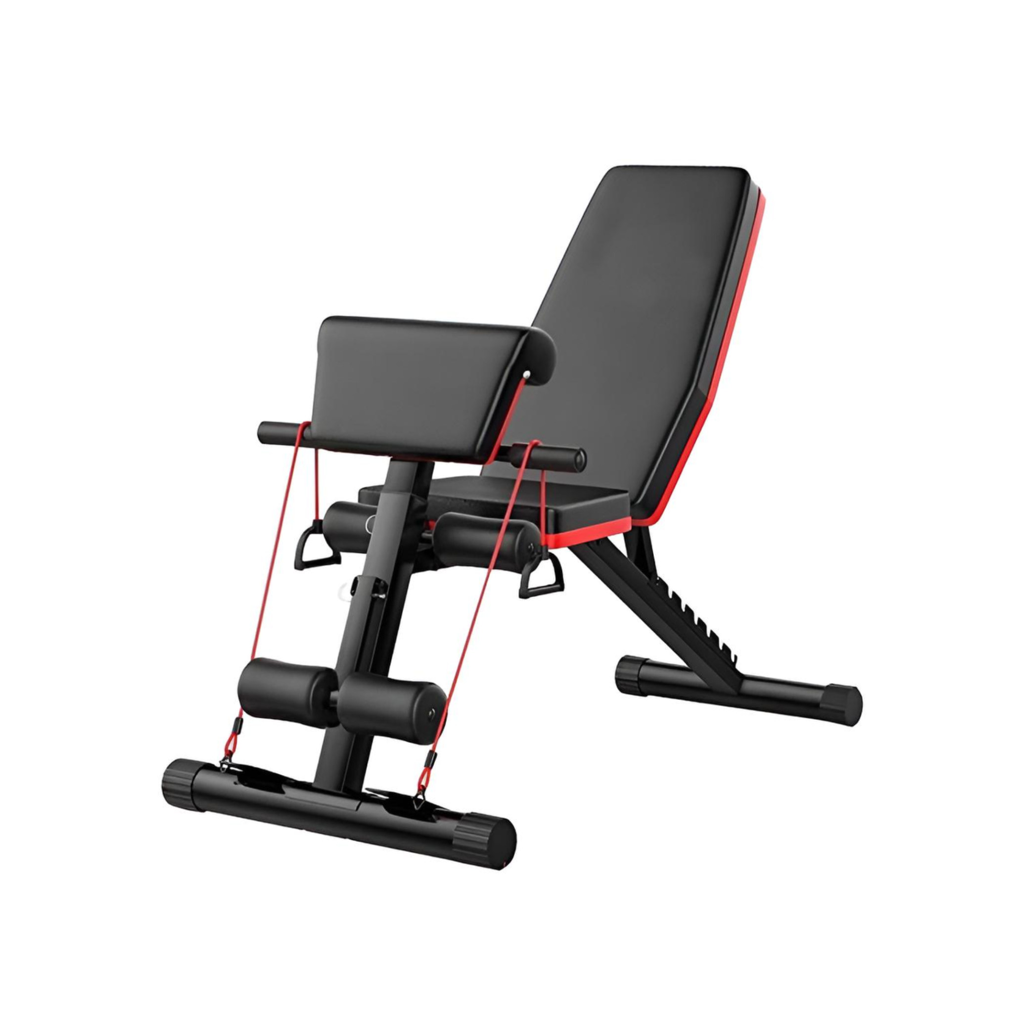Professional Adjustable Multi-Function Workout Bench with Resistance Bands – Supports up to 200 kg
بنش تمارين احترافي متعدد الوظائف قابل للتعديل مع حبال مقاومة – تحمّل حتى 200 كيلو