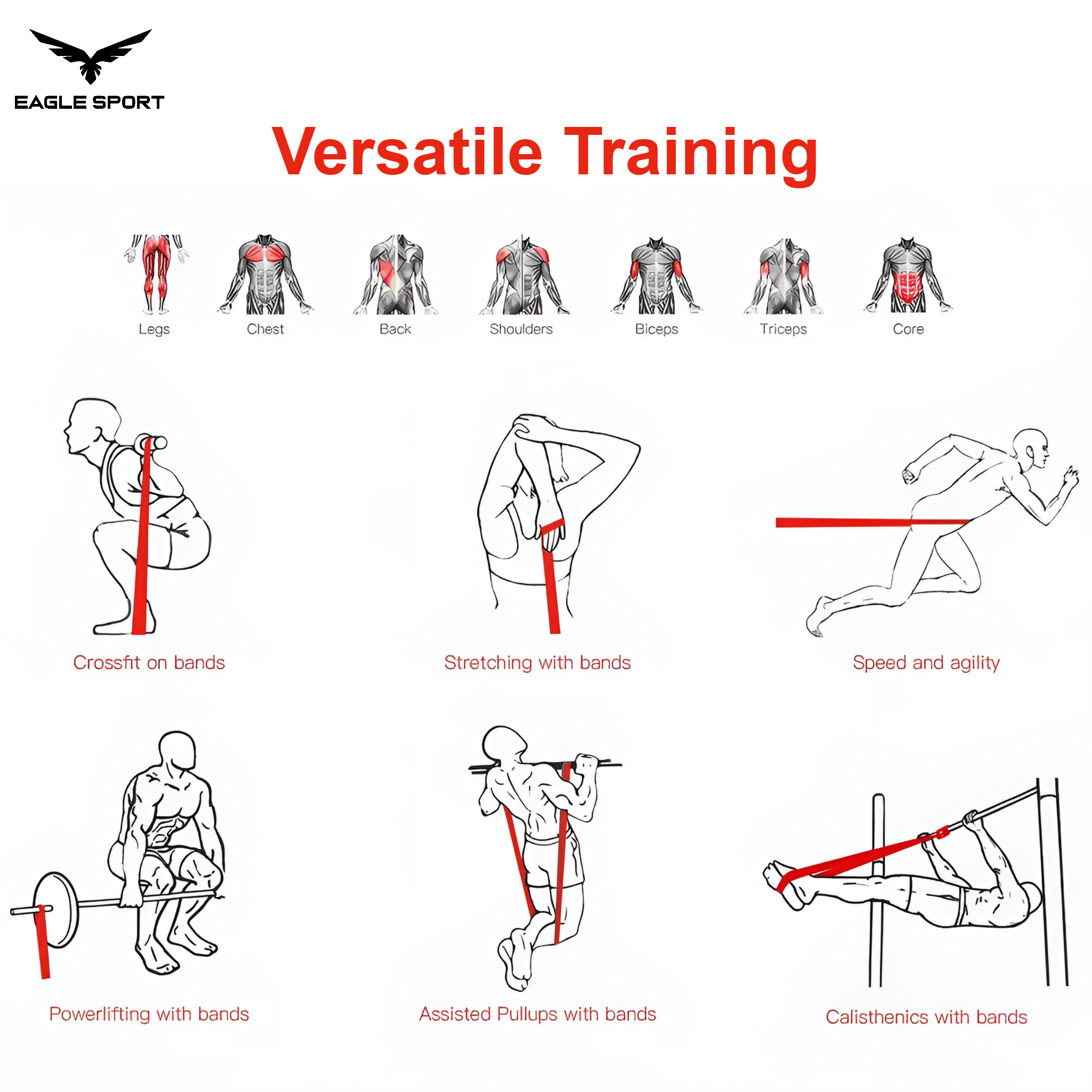 Resistance Loop Band – Purple – Above Medium Resistance
شريط مقاومة مطاطي دائري احترافي – بنفسجي – قوة فوق المتوسطة
