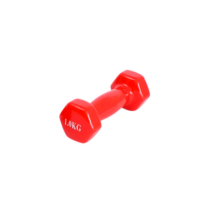 دمبلز حديد سداسي مغطى بالمطاط – 1 كيلو (قطعة واحدة)
Rubber Coated Hex Dumbbell – 1 kg (Single Piece)