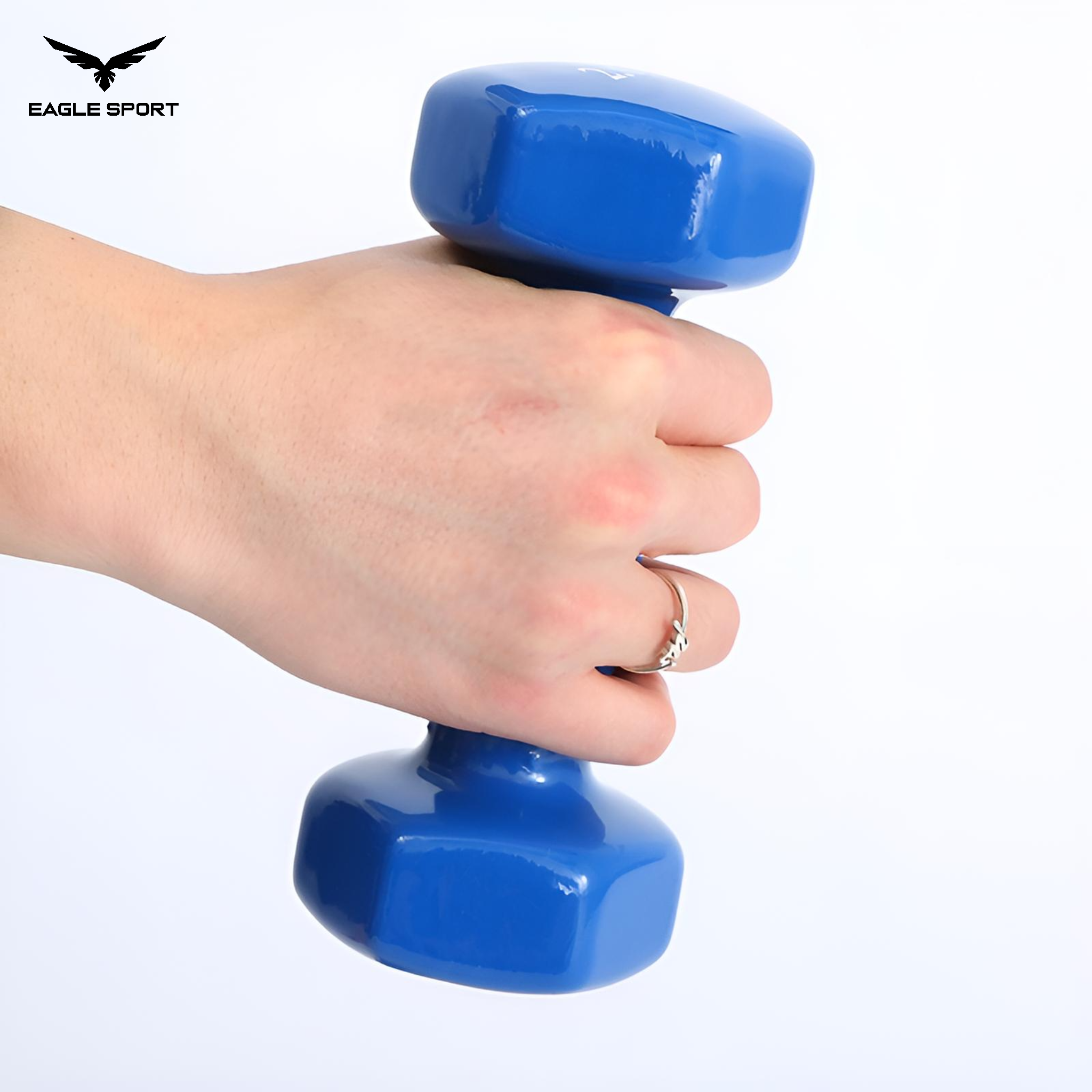 دمبلز حديد سداسي مغطى بالمطاط – 1 كيلو (قطعة واحدة)
Rubber Coated Hex Dumbbell – 1 kg (Single Piece)