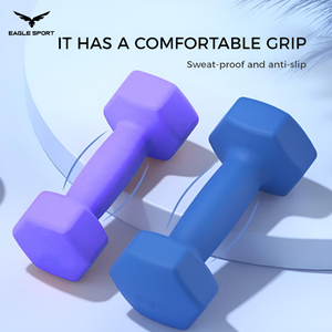دمبلز حديد سداسي مغطى بالمطاط – 1 كيلو (قطعة واحدة)
Rubber Coated Hex Dumbbell – 1 kg (Single Piece)
