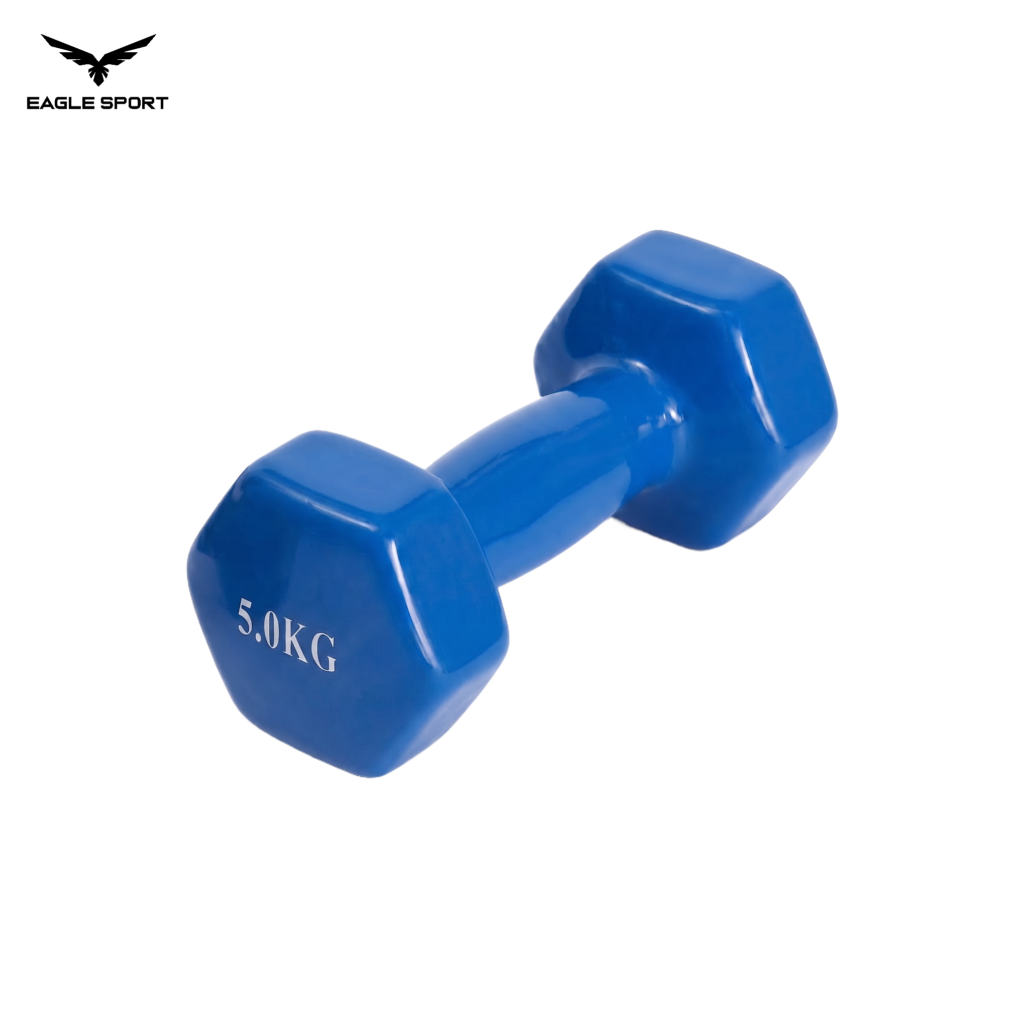 دمبلز حديد سداسي مغطى بالمطاط – 5 كيلو (قطعة واحدة)
Rubber Coated Hex Dumbbell – 5 kg (Single Piece)