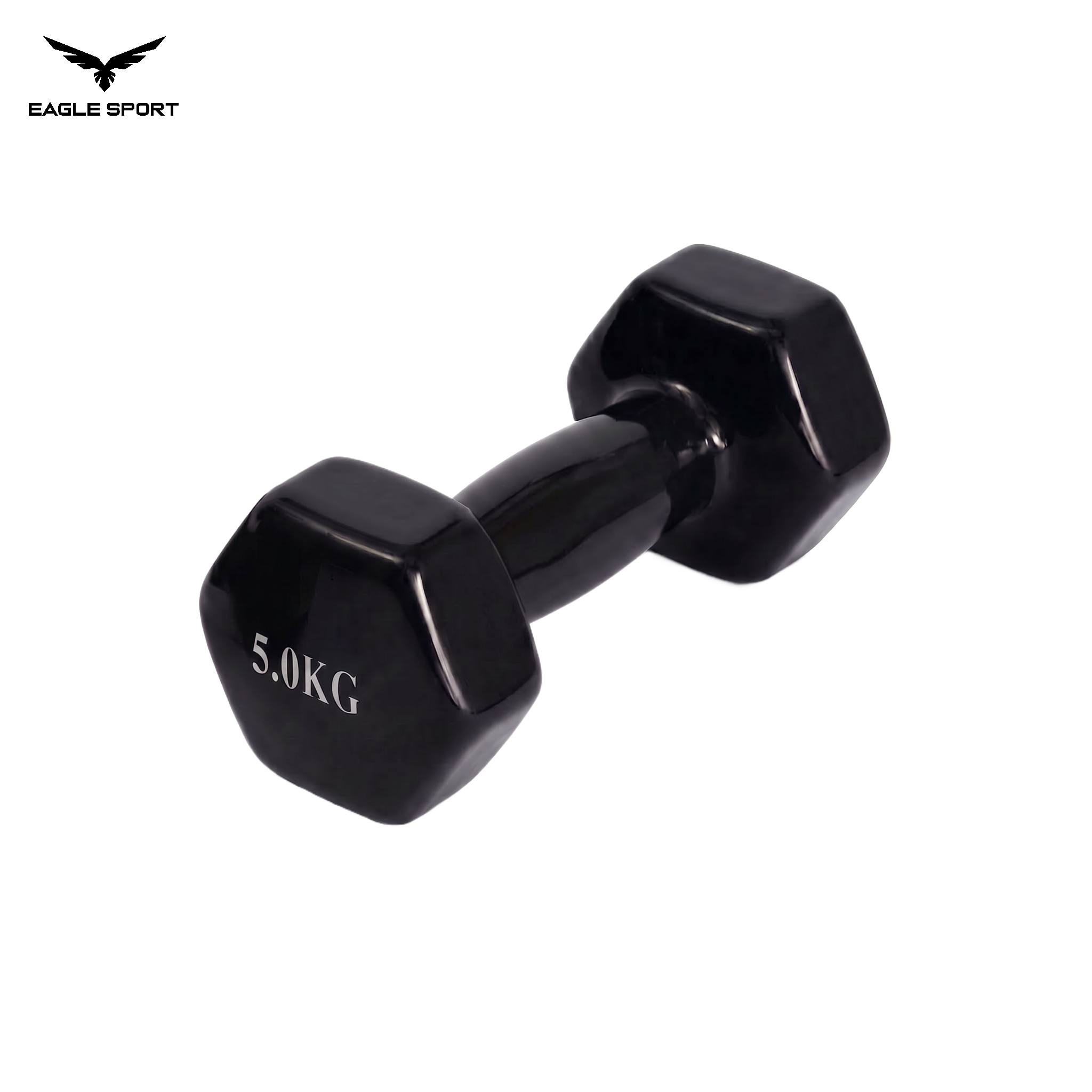 دمبلز حديد سداسي مغطى بالمطاط – 5 كيلو (قطعة واحدة)
Rubber Coated Hex Dumbbell – 5 kg (Single Piece)