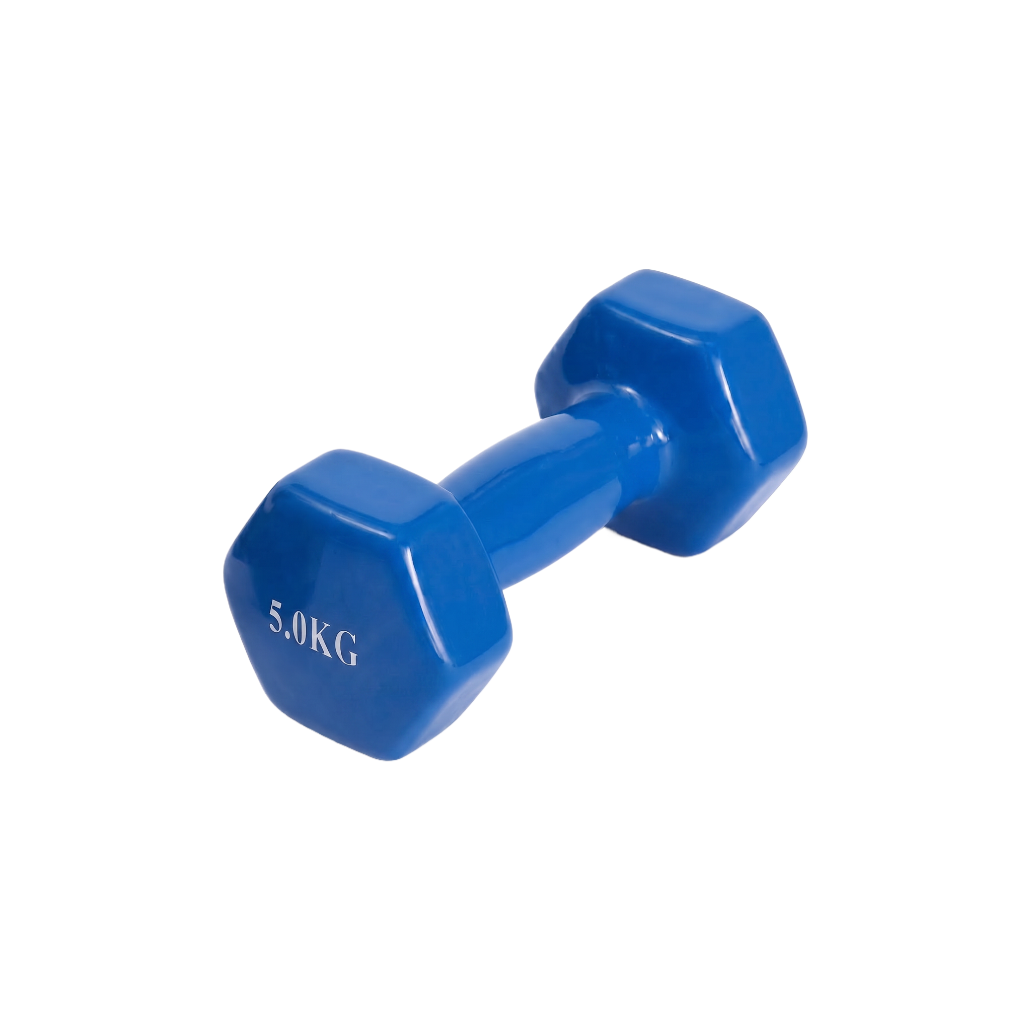 دمبلز حديد سداسي مغطى بالمطاط – 5 كيلو (قطعة واحدة)
Rubber Coated Hex Dumbbell – 5 kg (Single Piece)