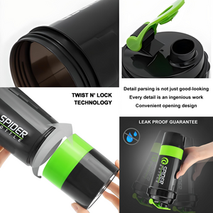  شيكر SPIDER BOTTLE – سعة 500 مل
 SPIDER BOTTLE Shaker – 500ml Capacity

