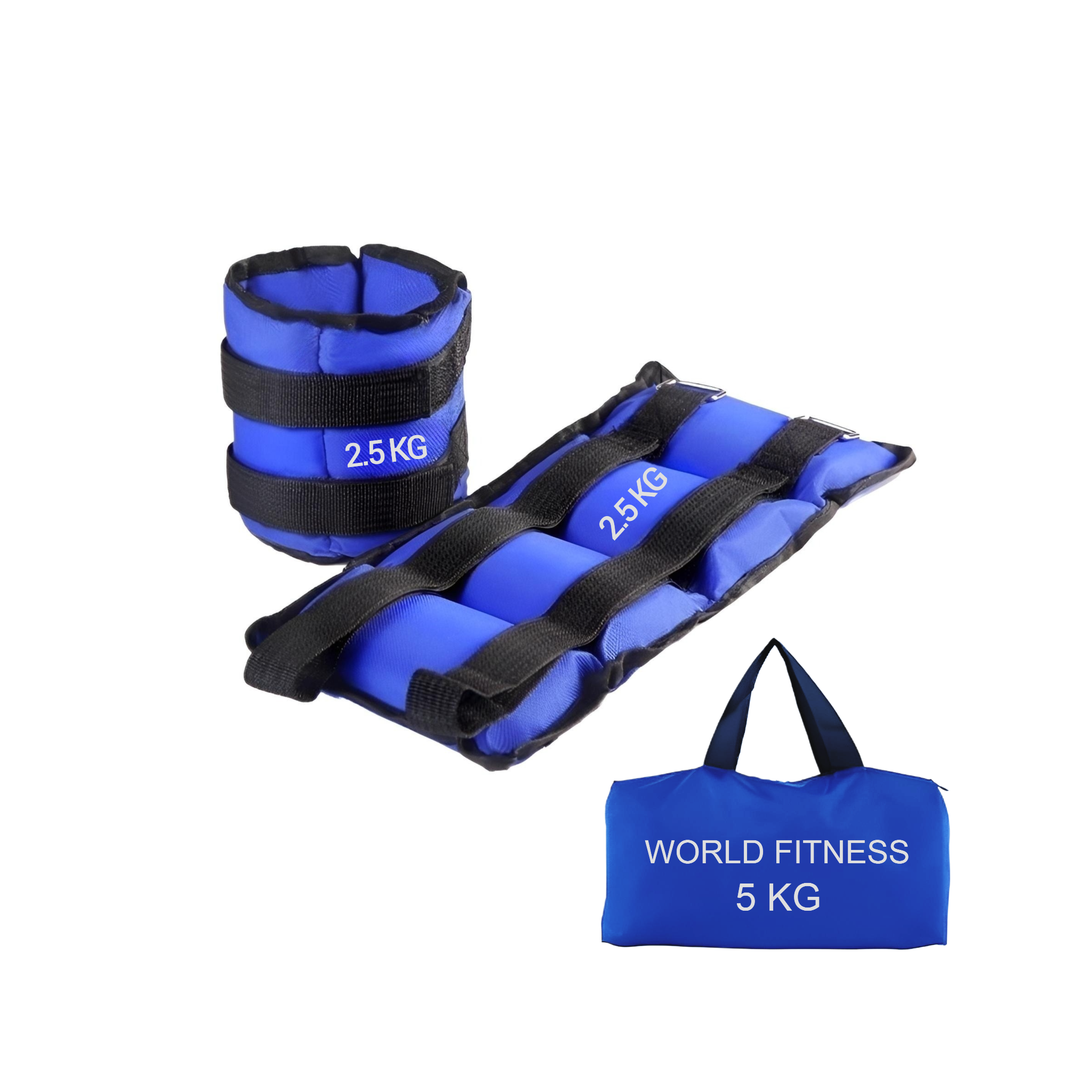 ثقلات رمل للقدمين واليدين – طقم 5 كيلو مكون من قطعتين (2.5 كيلو + 2.5 كيلو) مع حقيبة
Sand Weights for Hands & Feet – 5 kg Set (2 × 2.5 kg) with Carry Bag