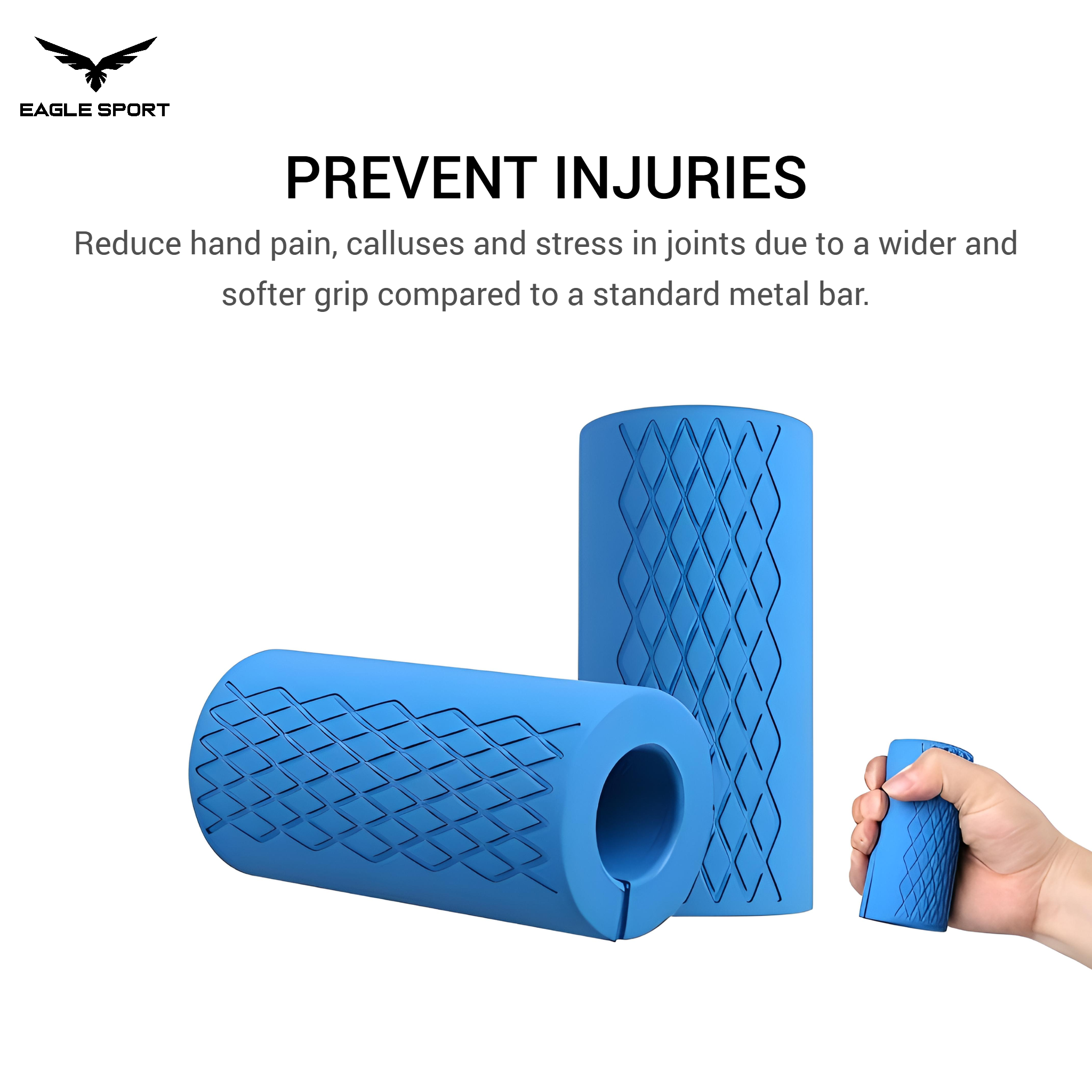 مقابض من السيليكون لتكبير قبضة البار (قطعتان)
Silicone Fat Grips (2 Pieces)