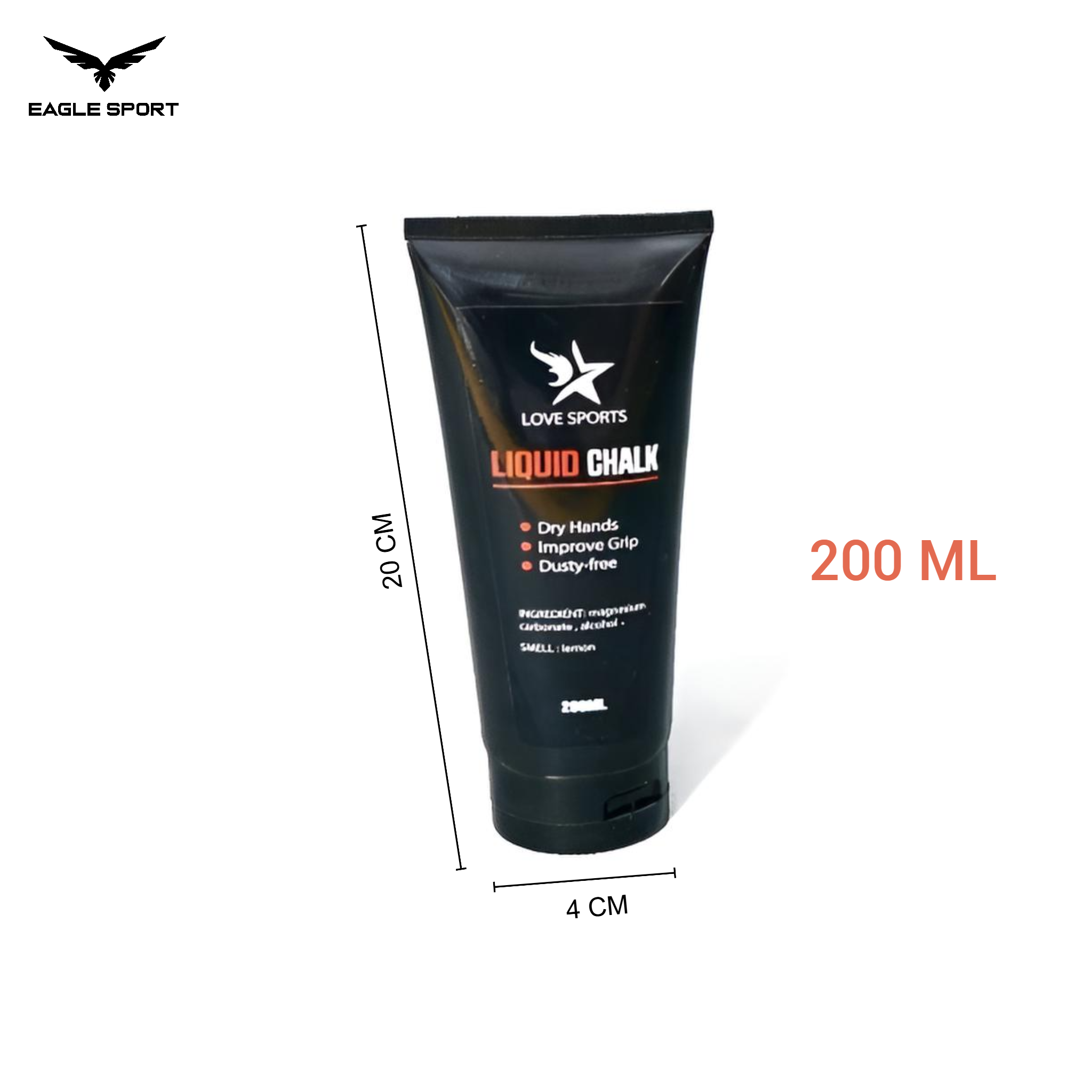 طباشير سائل رياضي برائحة الليمون من كربونات المغنيسيوم – 200 مل
Liquid Chalk with Lemon Scent – Magnesium Carbonate – 200ml