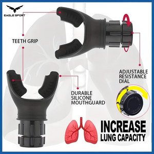 Sports Breathing Exercise Device with Adjustable Resistance (Single Piece)
جهاز تمارين التنفس الرياضي مع تحكم بالمقاومة (قطعة واحدة)