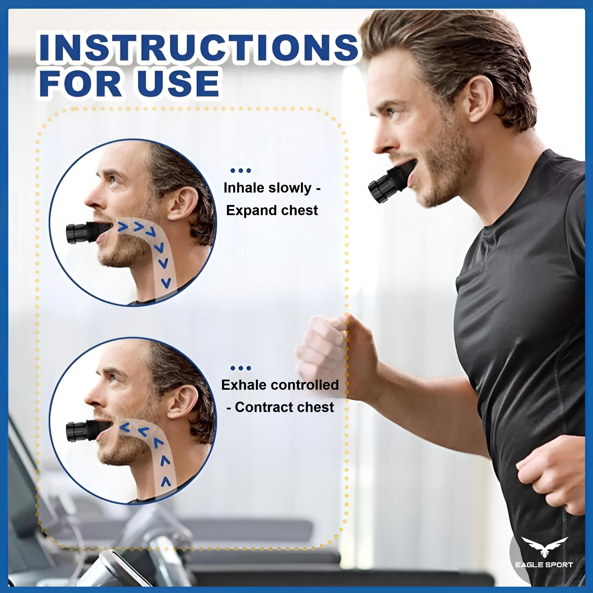 Sports Breathing Exercise Device with Adjustable Resistance (Single Piece)
جهاز تمارين التنفس الرياضي مع تحكم بالمقاومة (قطعة واحدة)
