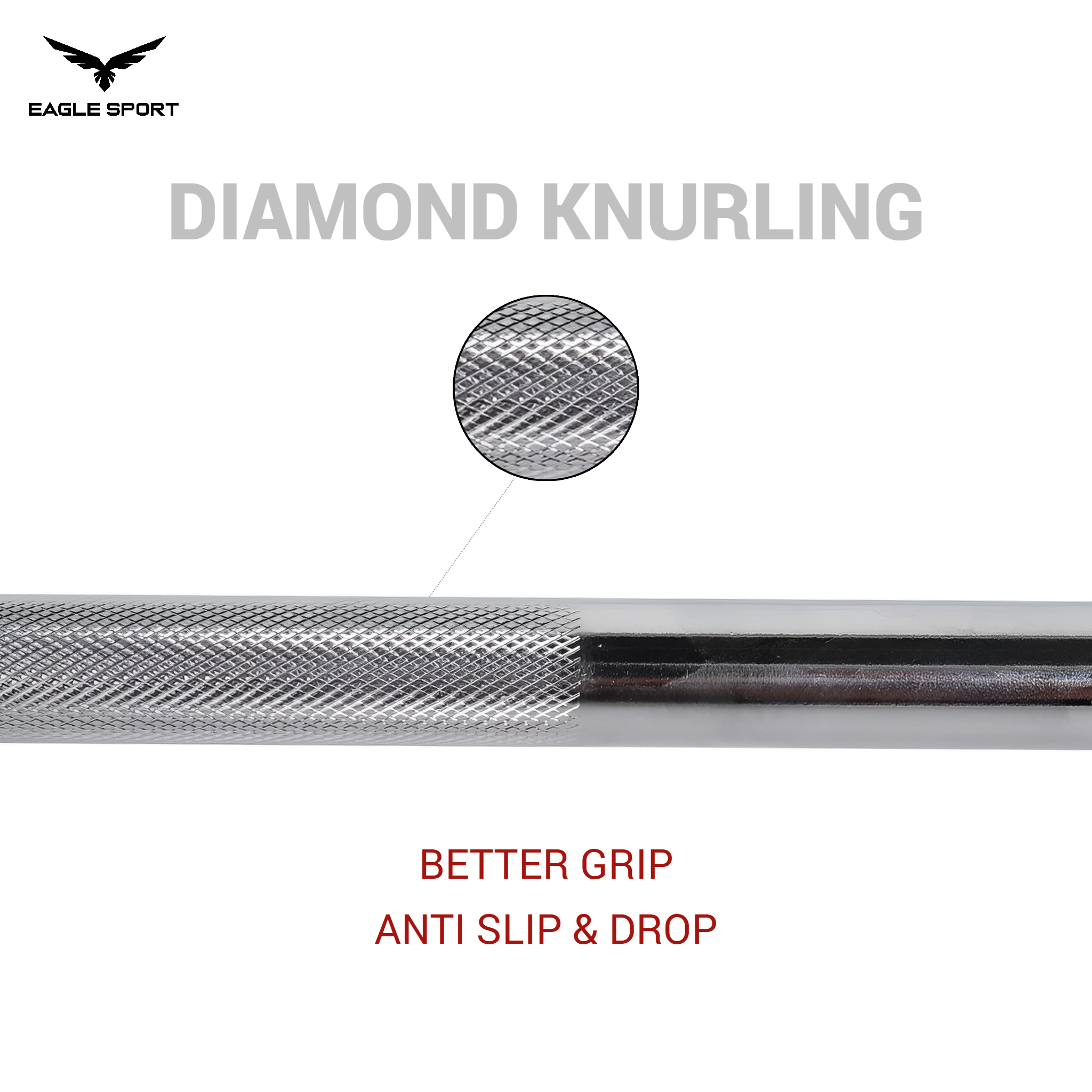 Straight Chrome Barbell 120 cm with Spin Lock Collars – Heavy Duty Quality
بار مستقيم كروم بطول 120 سم مع أقفال تثبيت – جودة عالية التحمّل