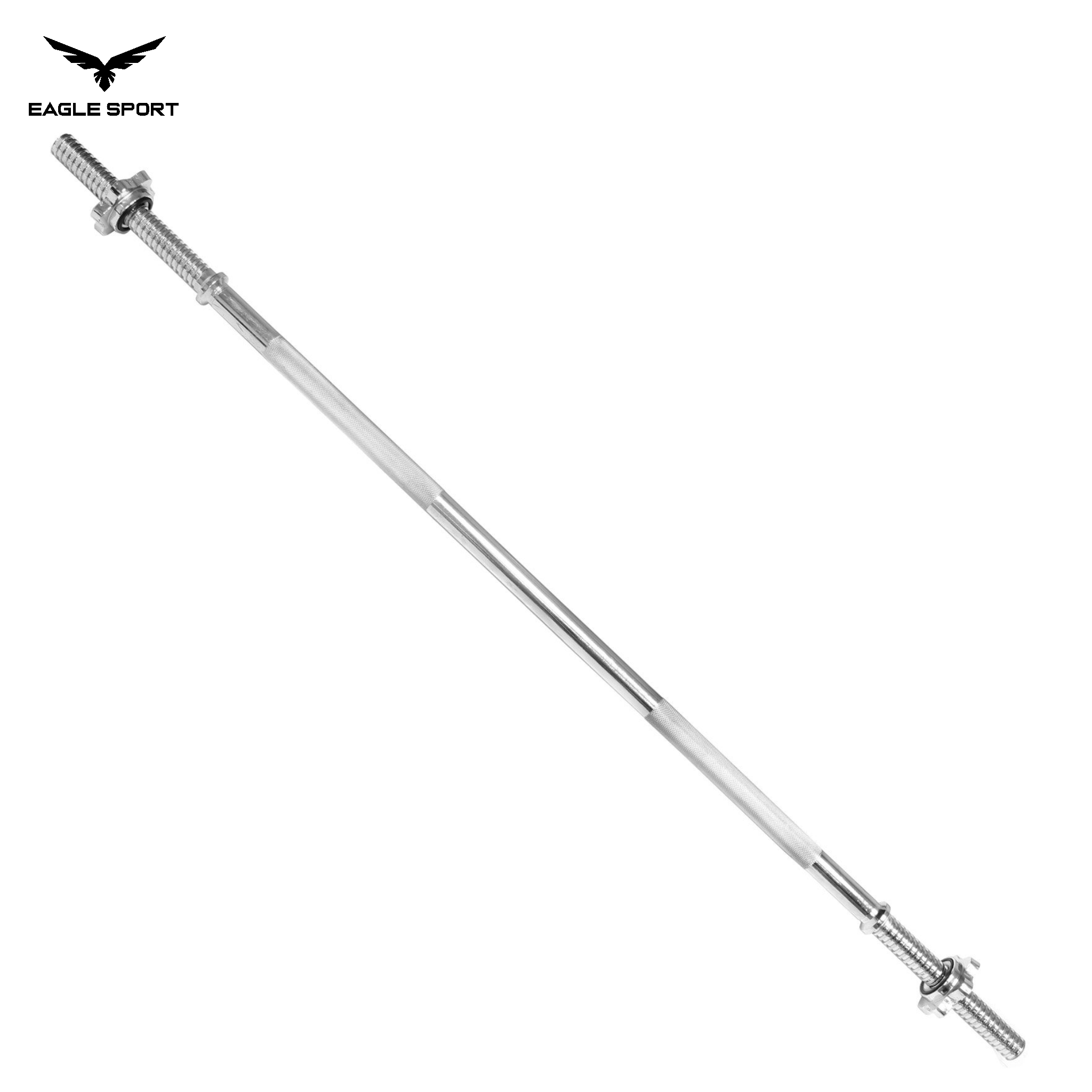 Straight Chrome Barbell 150 cm with Spin Lock Collars – Heavy Duty Quality
بار مستقيم كروم بطول 150 سم مع أقفال تثبيت – جودة عالية التحمّل