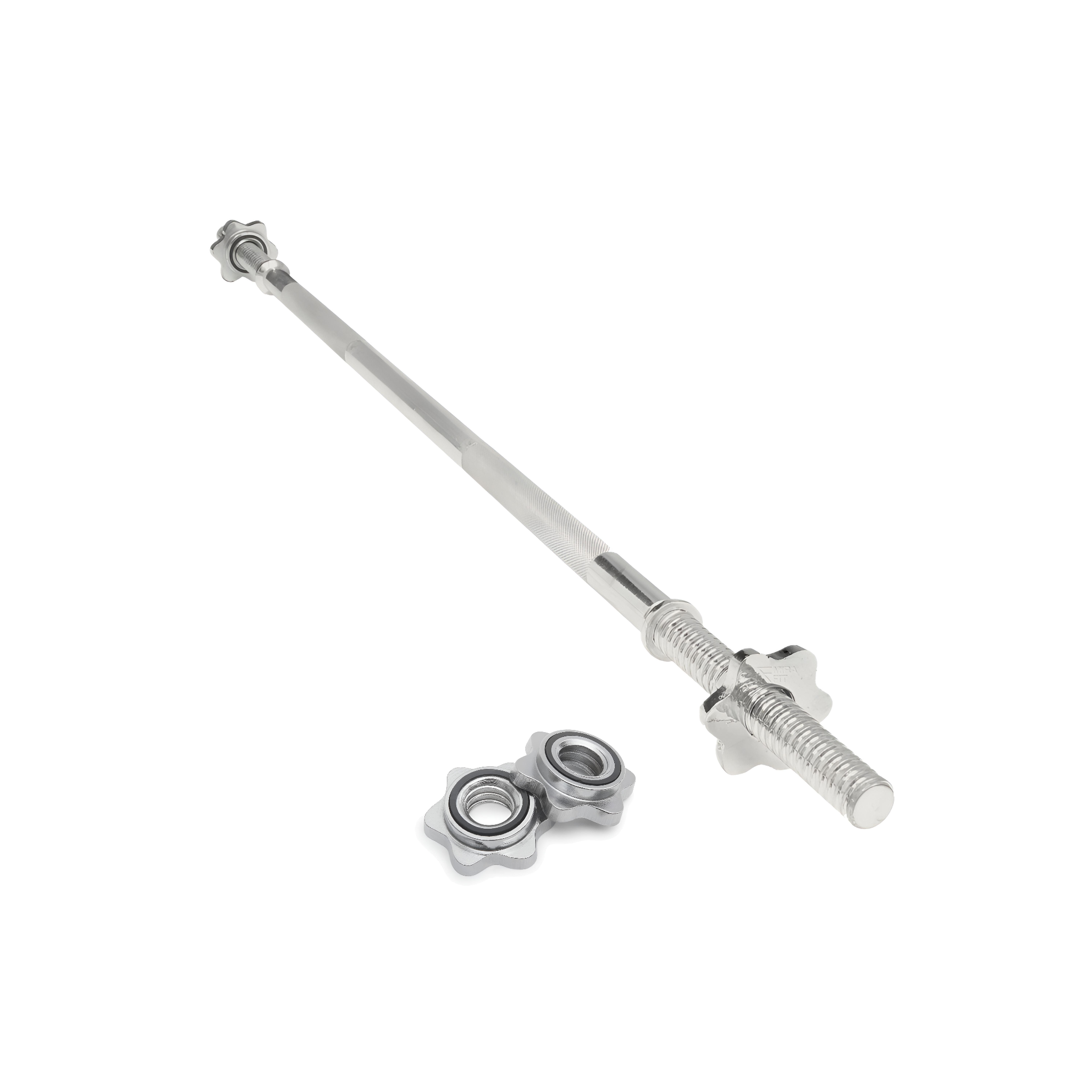 Straight Chrome Barbell 150 cm with Spin Lock Collars – Heavy Duty Quality
بار مستقيم كروم بطول 150 سم مع أقفال تثبيت – جودة عالية التحمّل