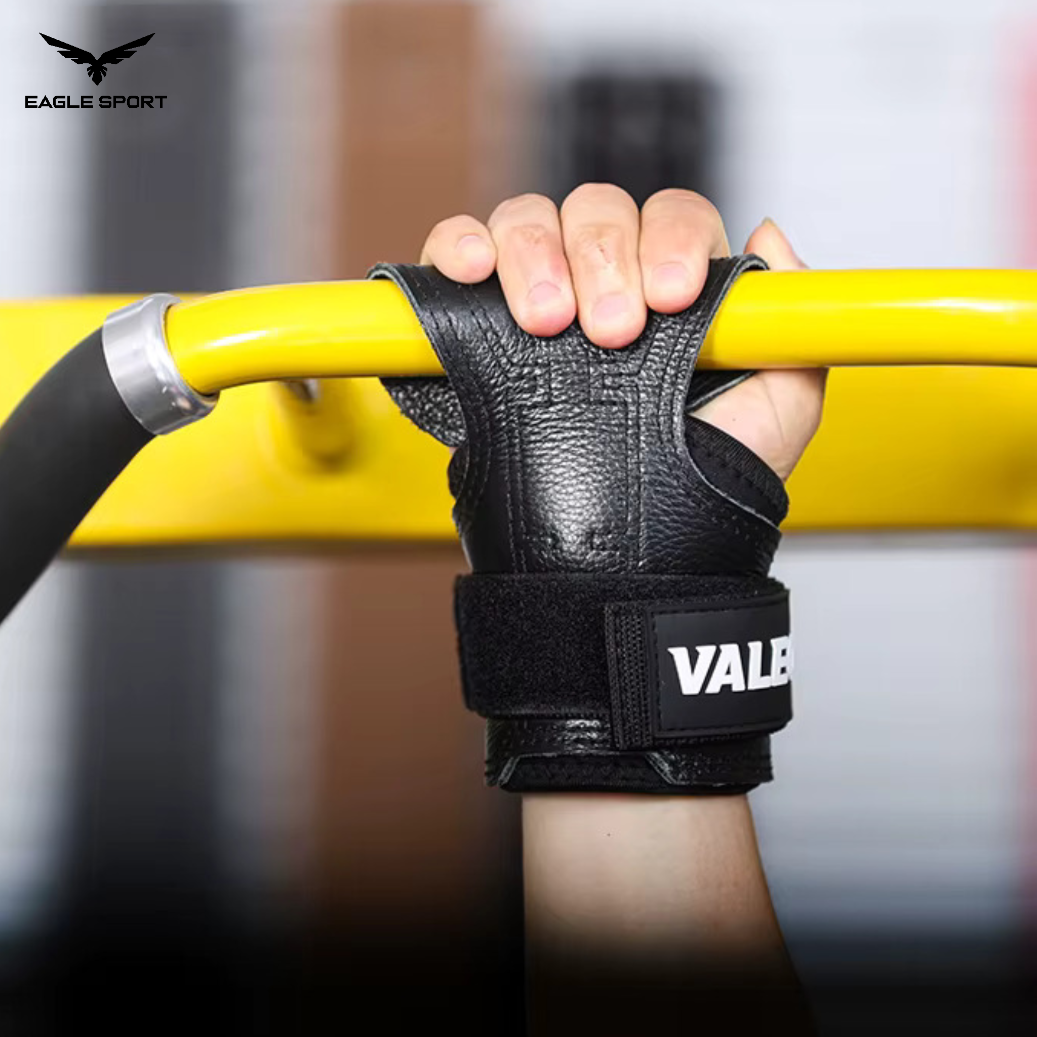 زوج مقابض يد احترافية من جلد البقر الطبيعي مع دعم معصم | VALEO
VALEO Natural Cowhide Leather Hand Grips with Wrist Support – Pair