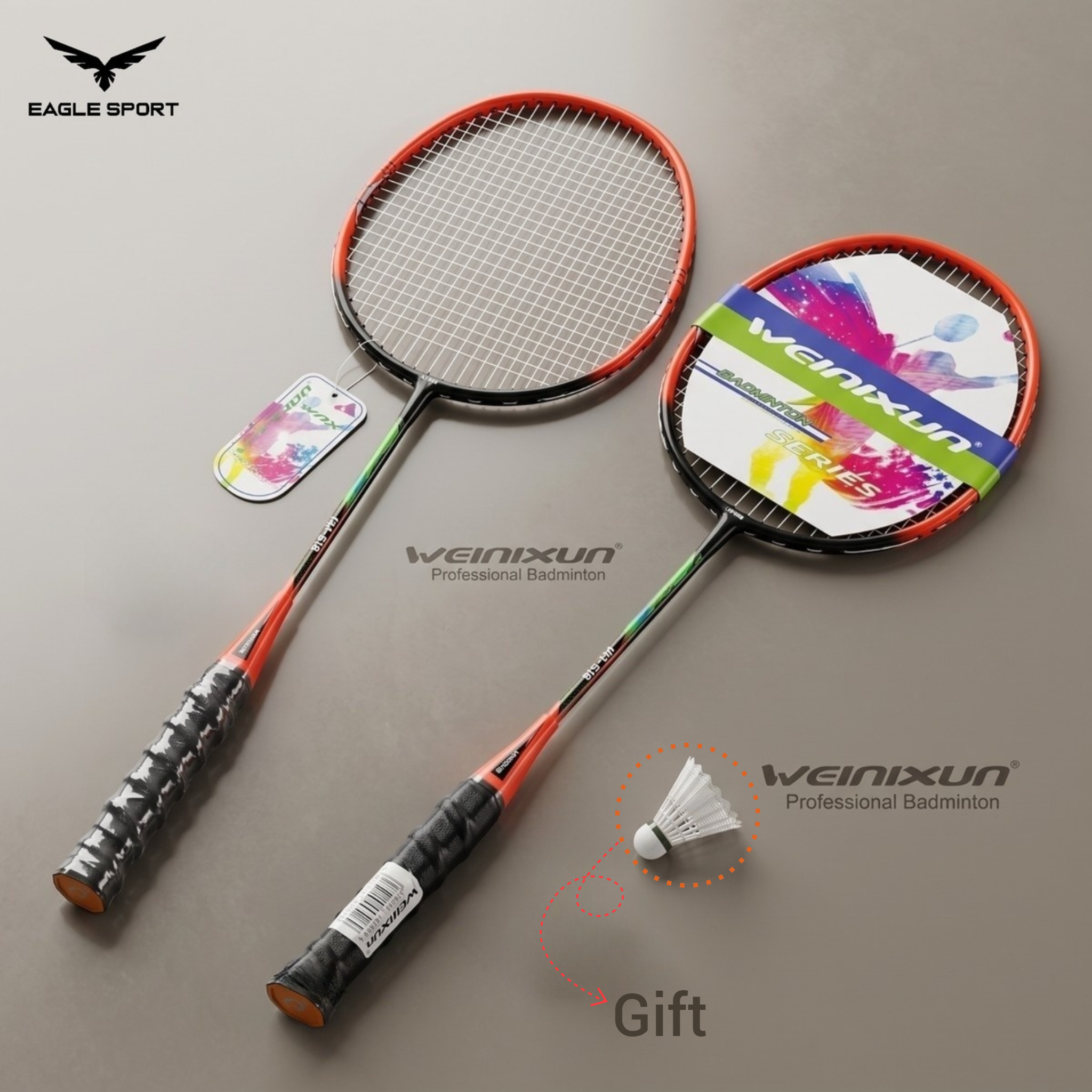 WEINIXUN 516 Badminton Racket Set with Carry Bag – Excellent Quality & Professional Performance
طقم مضارب الريشة (بادمنتون) WEINIXUN 516 مع الحقيبة – جودة ممتازة وأداء احترافي