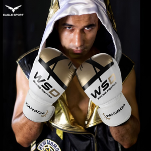 WOESAD – WSD Boxing Gloves (White with Golden Touch) – Professional Training Gloves
قفازات ملاكمة ماركة WOESAD – WSD احترافية للتدريب (أبيض بلمسة ذهبية)