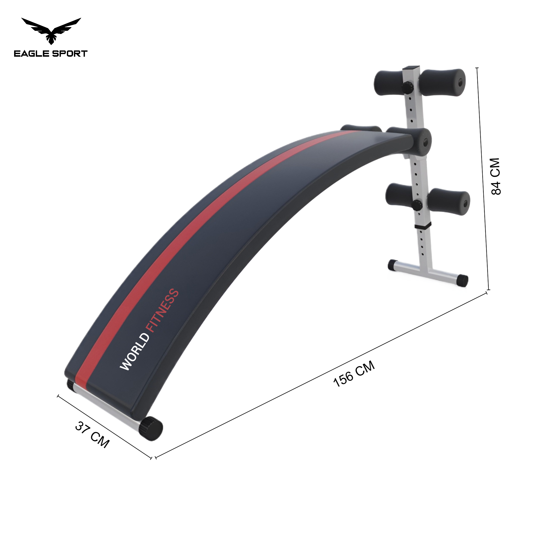 بنش تمارين البطن المقوّس القابل للطي – تحمّل حتى 150 كيلو | WORLD FITNESS
Curved Foldable Abdominal Exercise Bench – Supports up to 150 kg | WORLD FITNESS