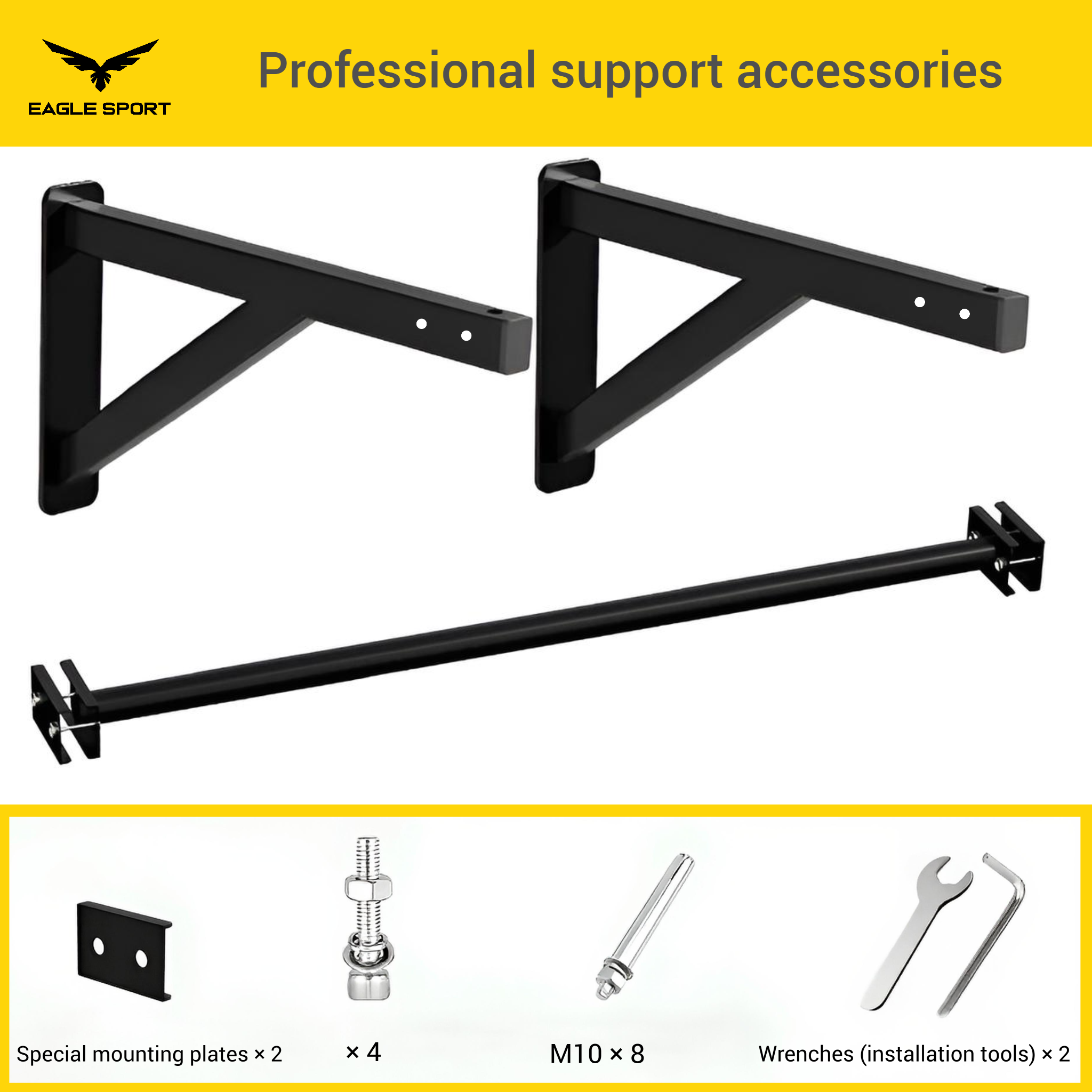 عقلة حائط أصلية – بجودة عالية التحمل
Wall-Mounted Pull Up Bar – Original High-Quality Heavy Duty
