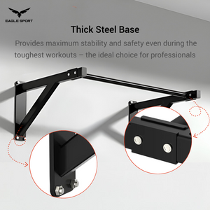 عقلة حائط أصلية – بجودة عالية التحمل
Wall-Mounted Pull Up Bar – Original High-Quality Heavy Duty