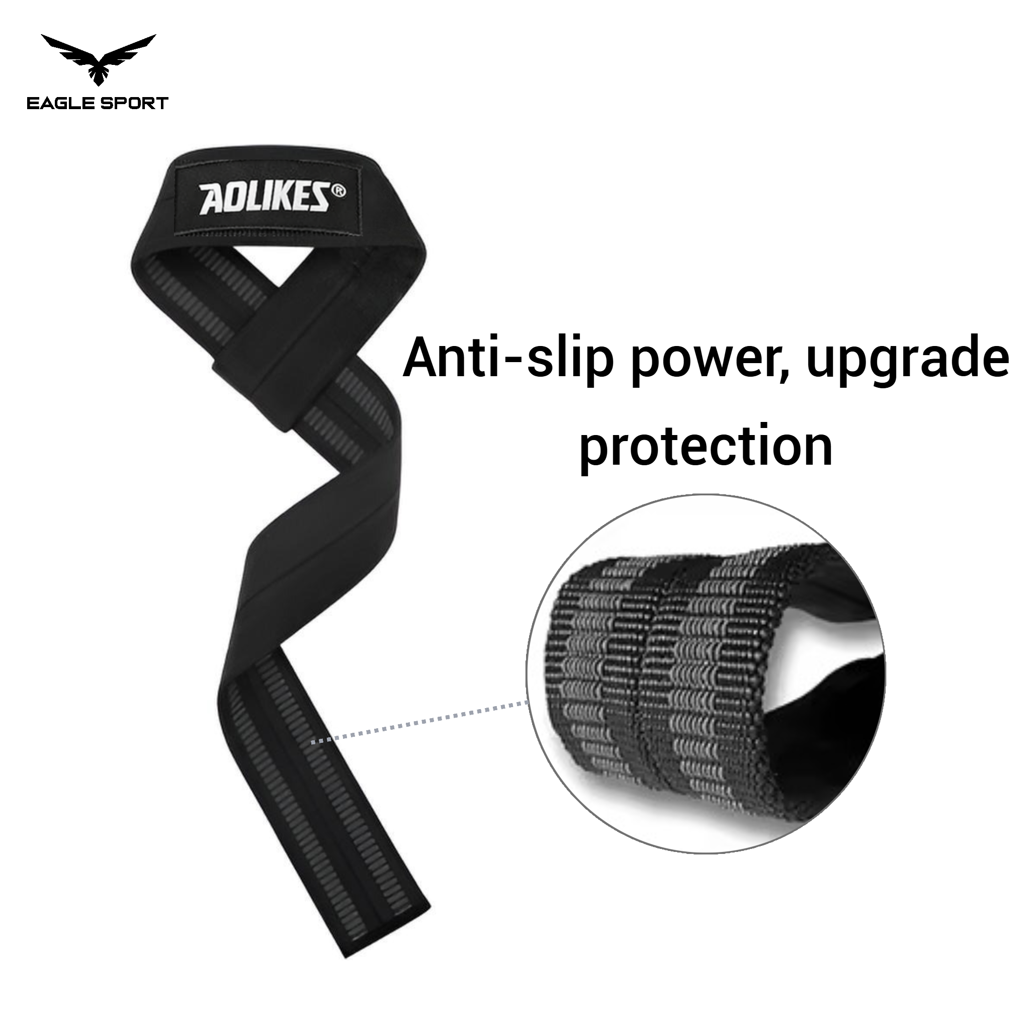 أربطة أحزمة رفع الأثقال (زوج) – AOLIKES
Weightlifting Lifting Straps (Pair) – AOLIKES