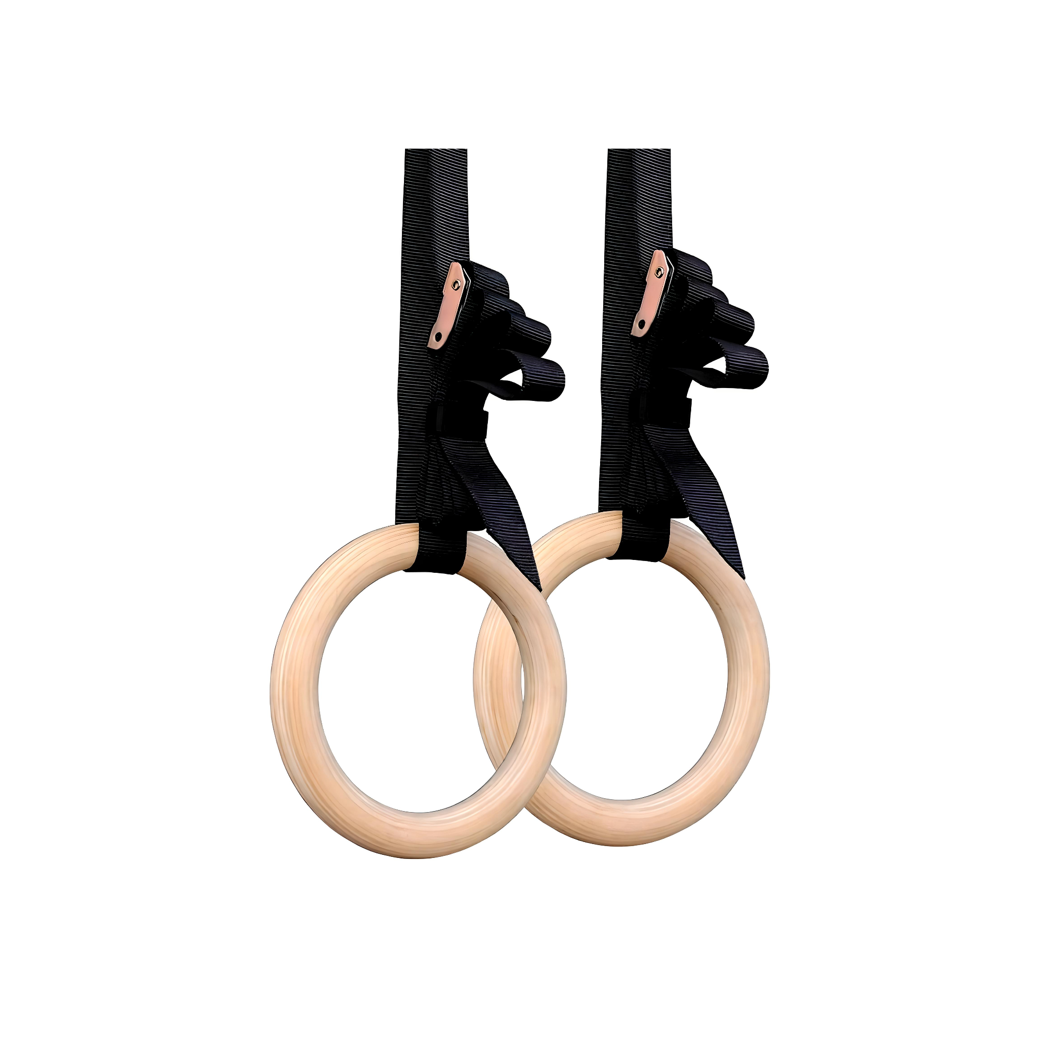 حلقات جمباز خشبية – من خشب البيرش الطبيعي الفاخر
Wooden Gymnastic Rings – Premium Natural Birch Wood