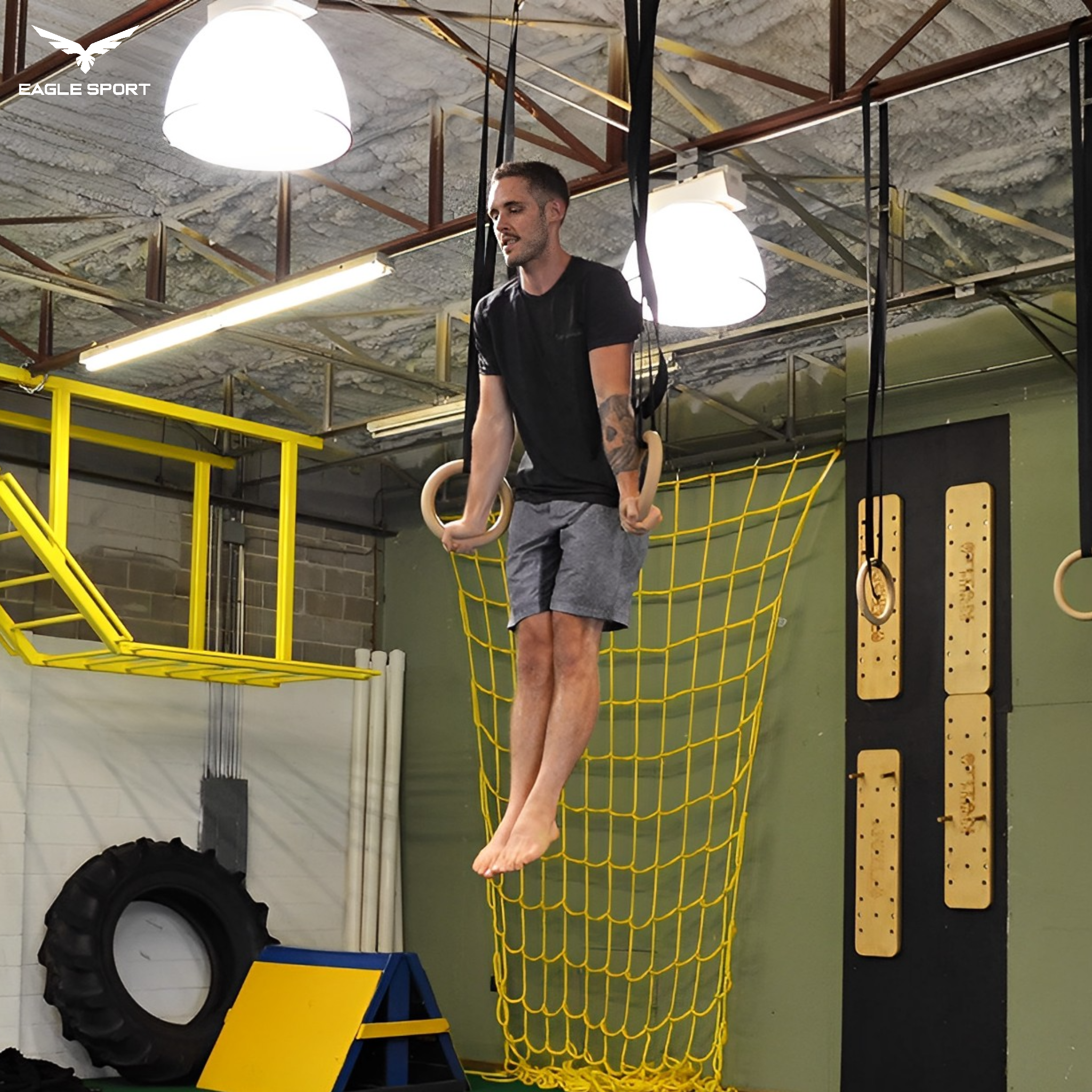 حلقات جمباز خشبية – من خشب البيرش الطبيعي الفاخر
Wooden Gymnastic Rings – Premium Natural Birch Wood
