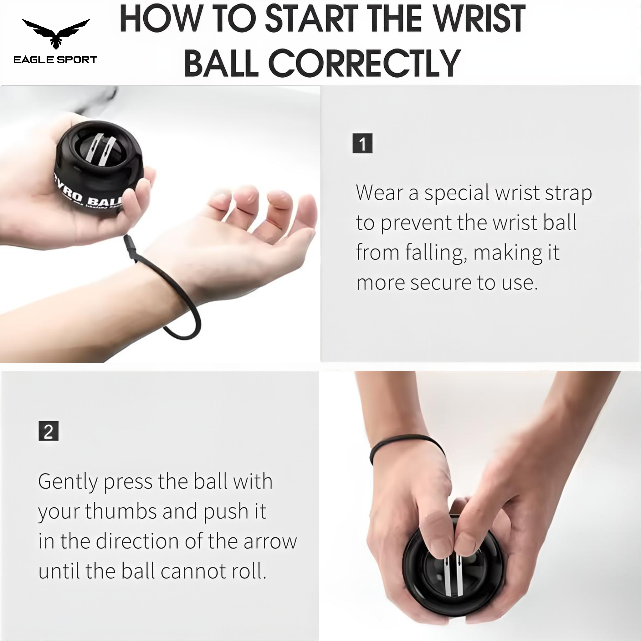 كرة تدريب المعصم جيرو بول – لتقوية الساعد والأصابع وتأهيل المعصم
 Wrist Training Gyro Ball – Strengthen Your Forearm and Fingers & Recover Faster